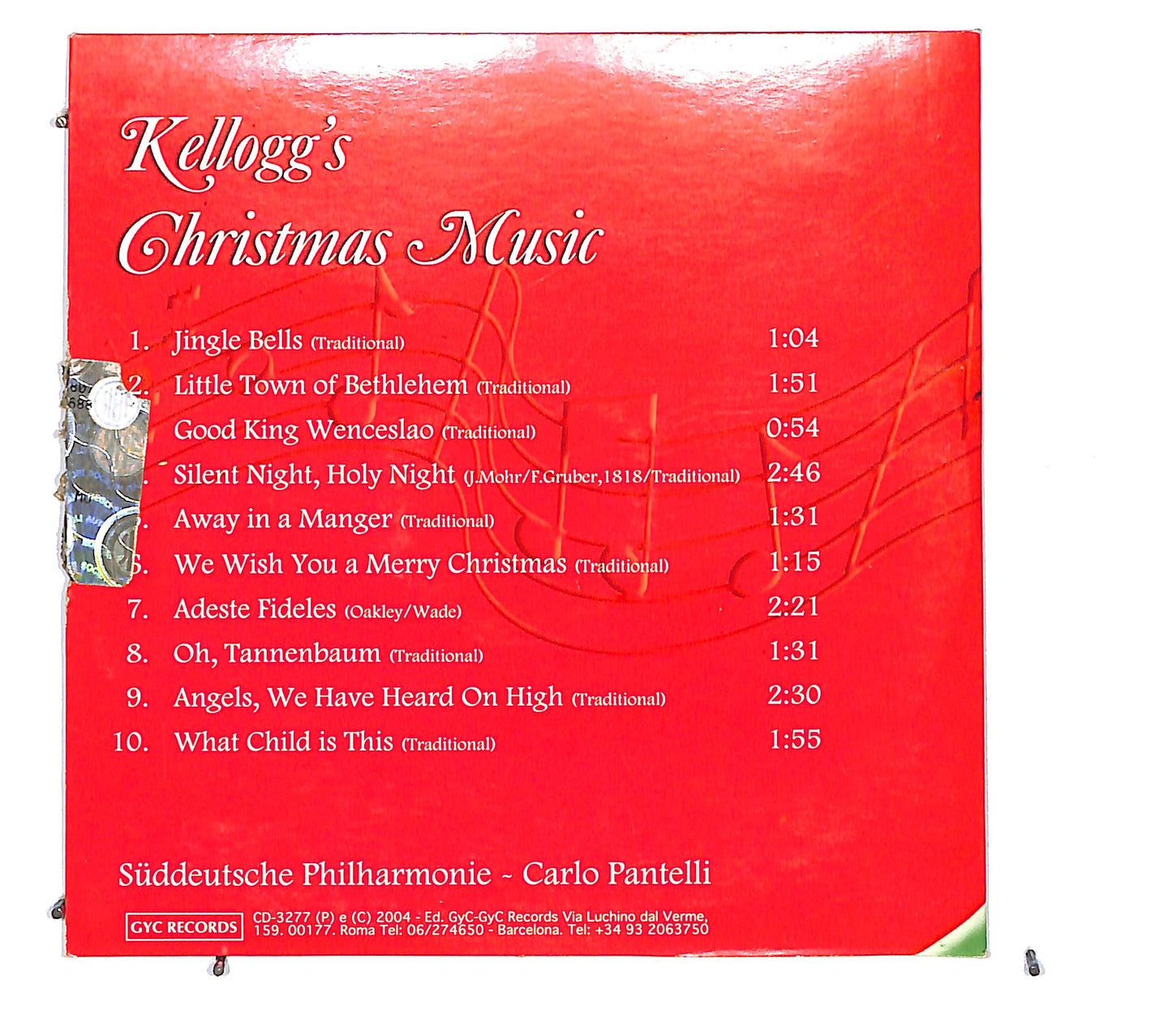 EBOND Carlo Pantelli - Kellogg's Christmas Music Card Sleeve CD CD122641