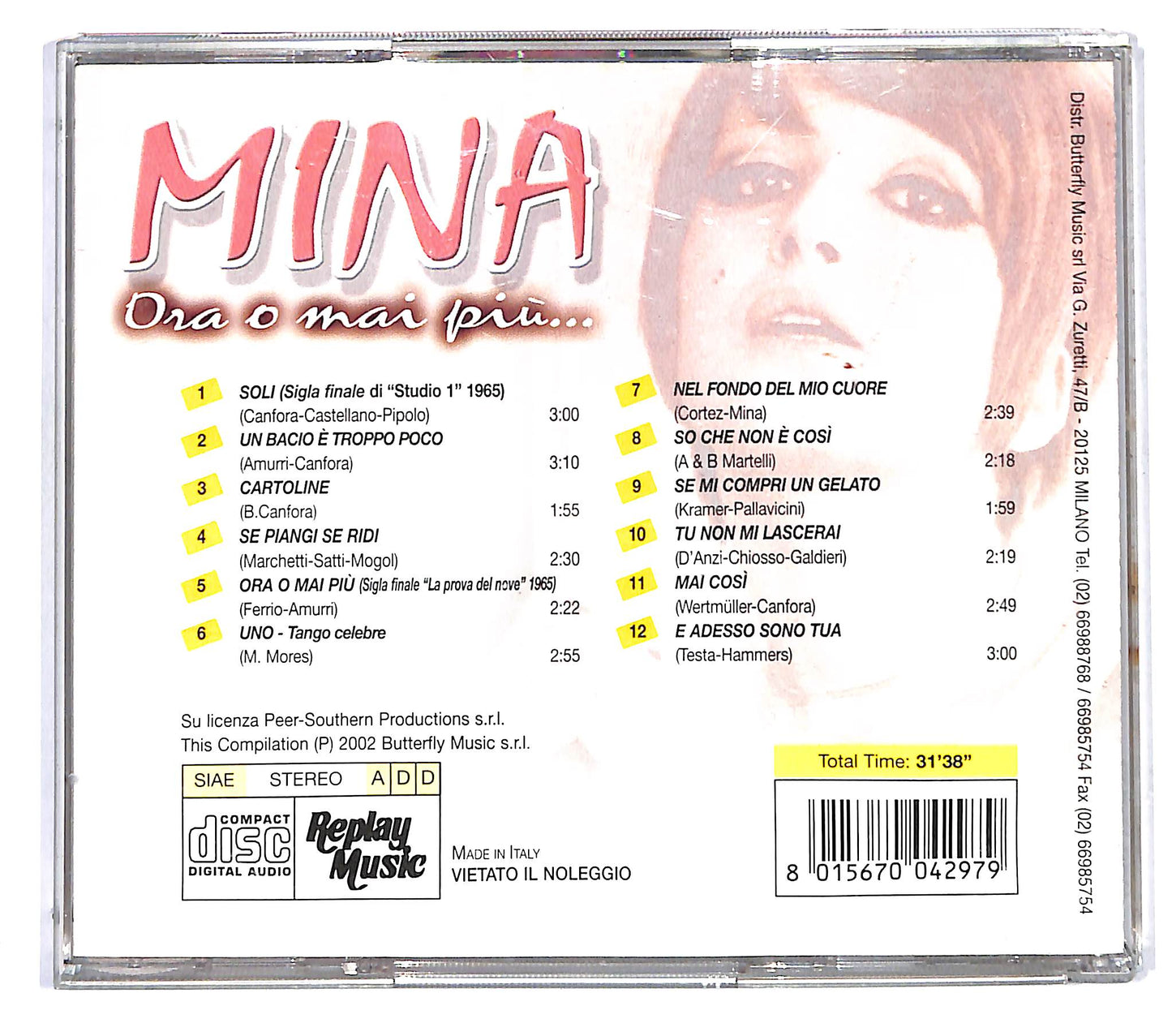 EBOND Mina - Ora O Mai Piu... CD CD122710