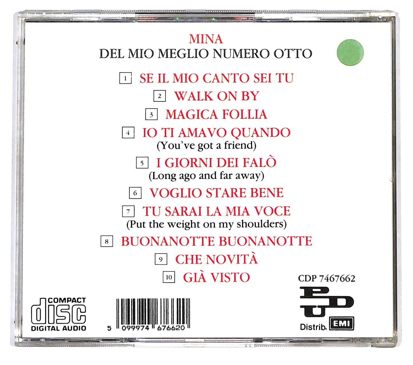 EBOND Mina - Del Mio Meglio Numero Otto CD CD122741