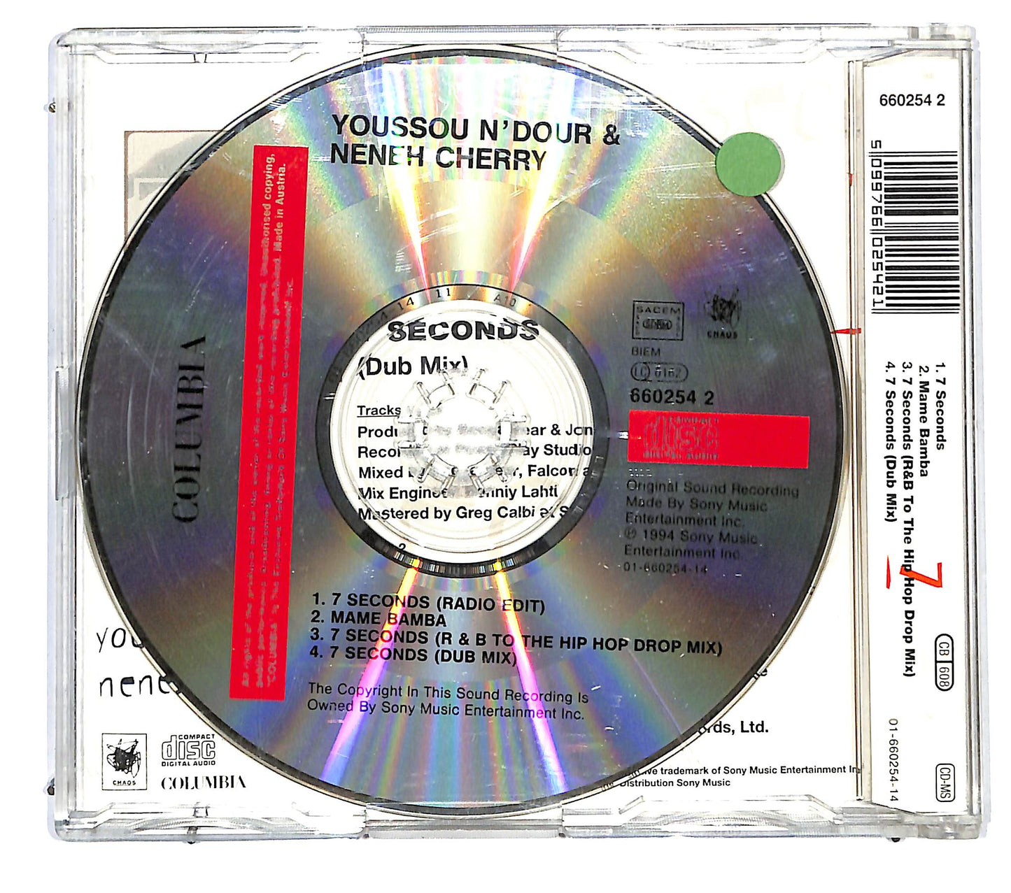 EBOND Youssou N'Dour & Neneh Cherry - 7 Seconds CD CD122745