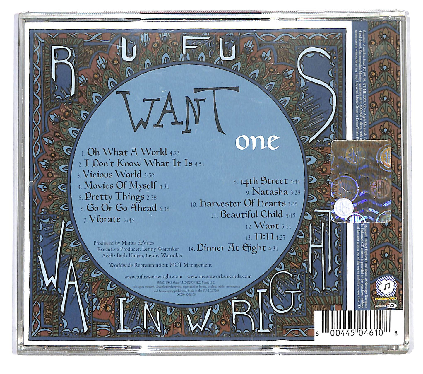 EBOND Rufus Wainwright - Want One CD CD122764