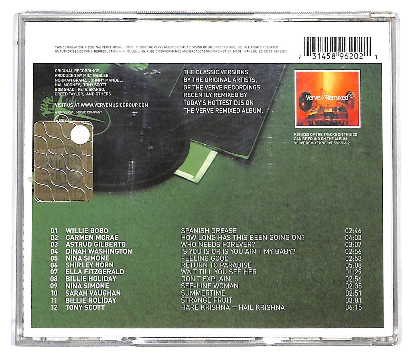 EBOND Various - Verve // Unmixed CD CD122803