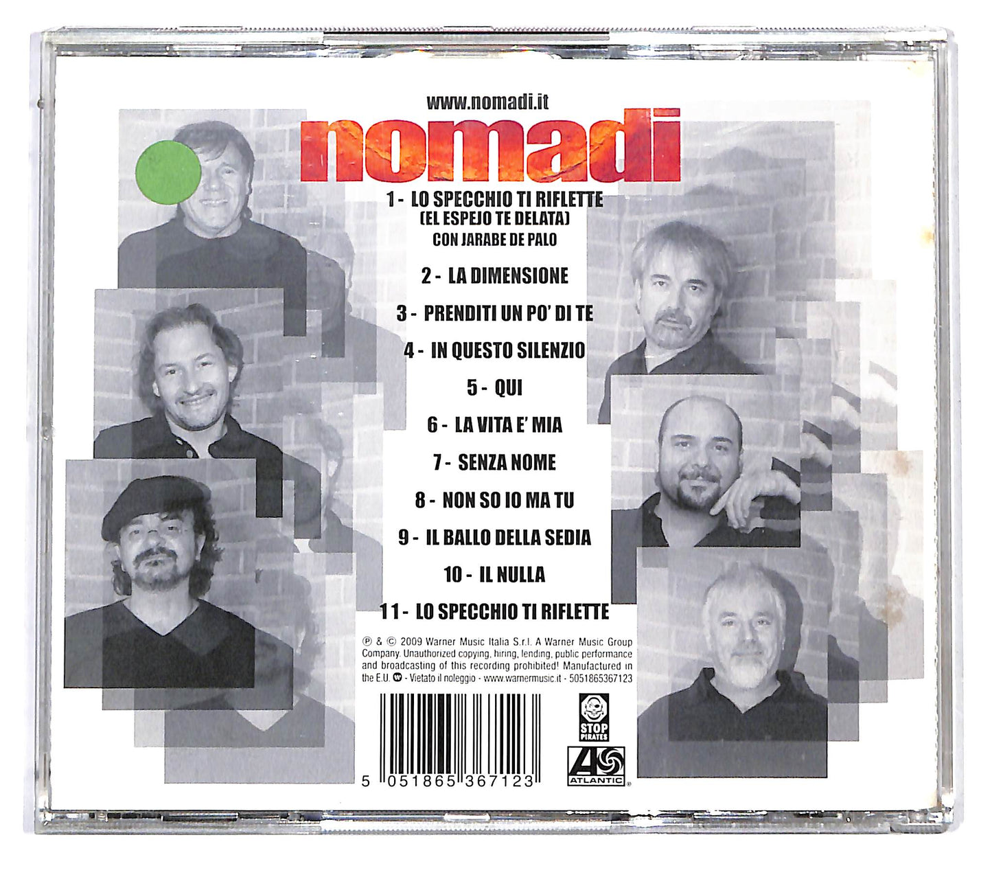 EBOND Nomadi - Allo Specchio CD CD122806