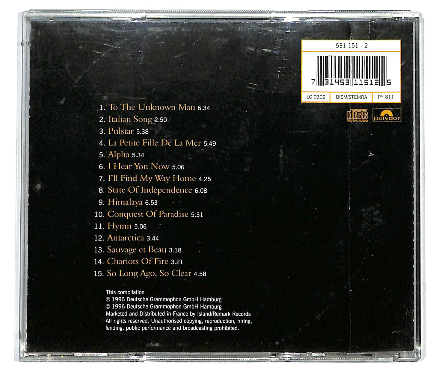 EBOND Vangelis - Portraits (So Long Ago, So Clear) CD CD122825