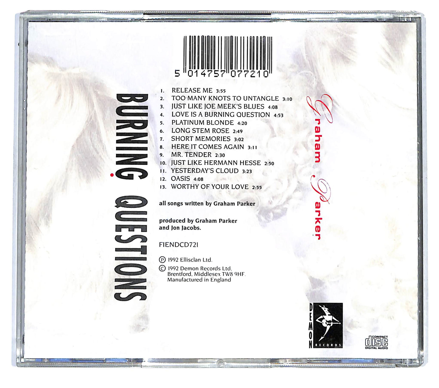 EBOND Graham Parker - Burning Questions CD CD122923