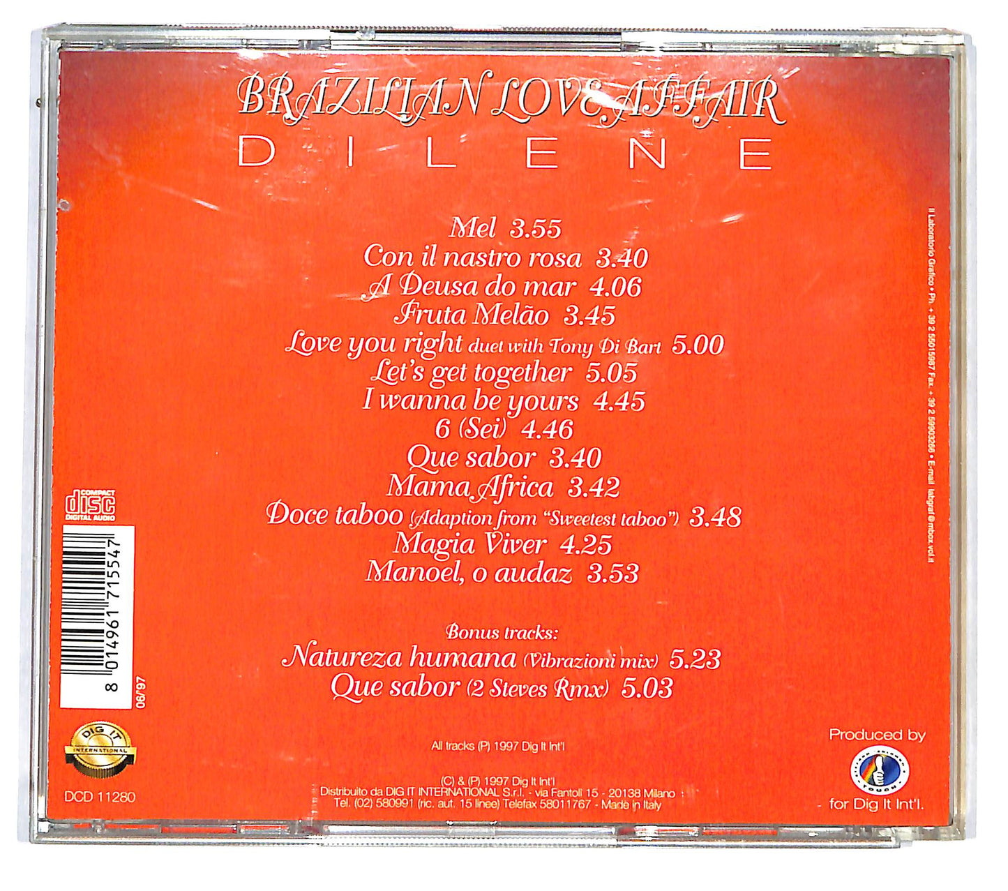 EBOND Brazilian Love Affair - Dilene CD CD123117