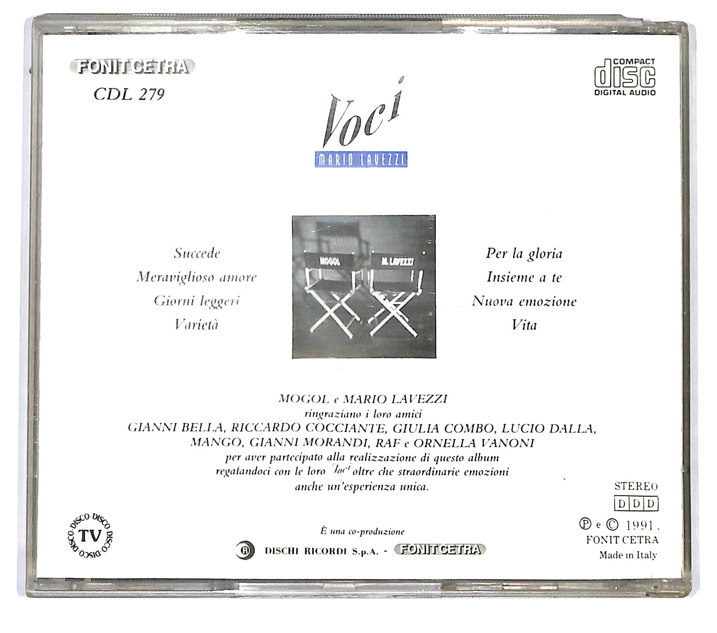 EBOND Mario Lavezzi - Voci CD CD123143