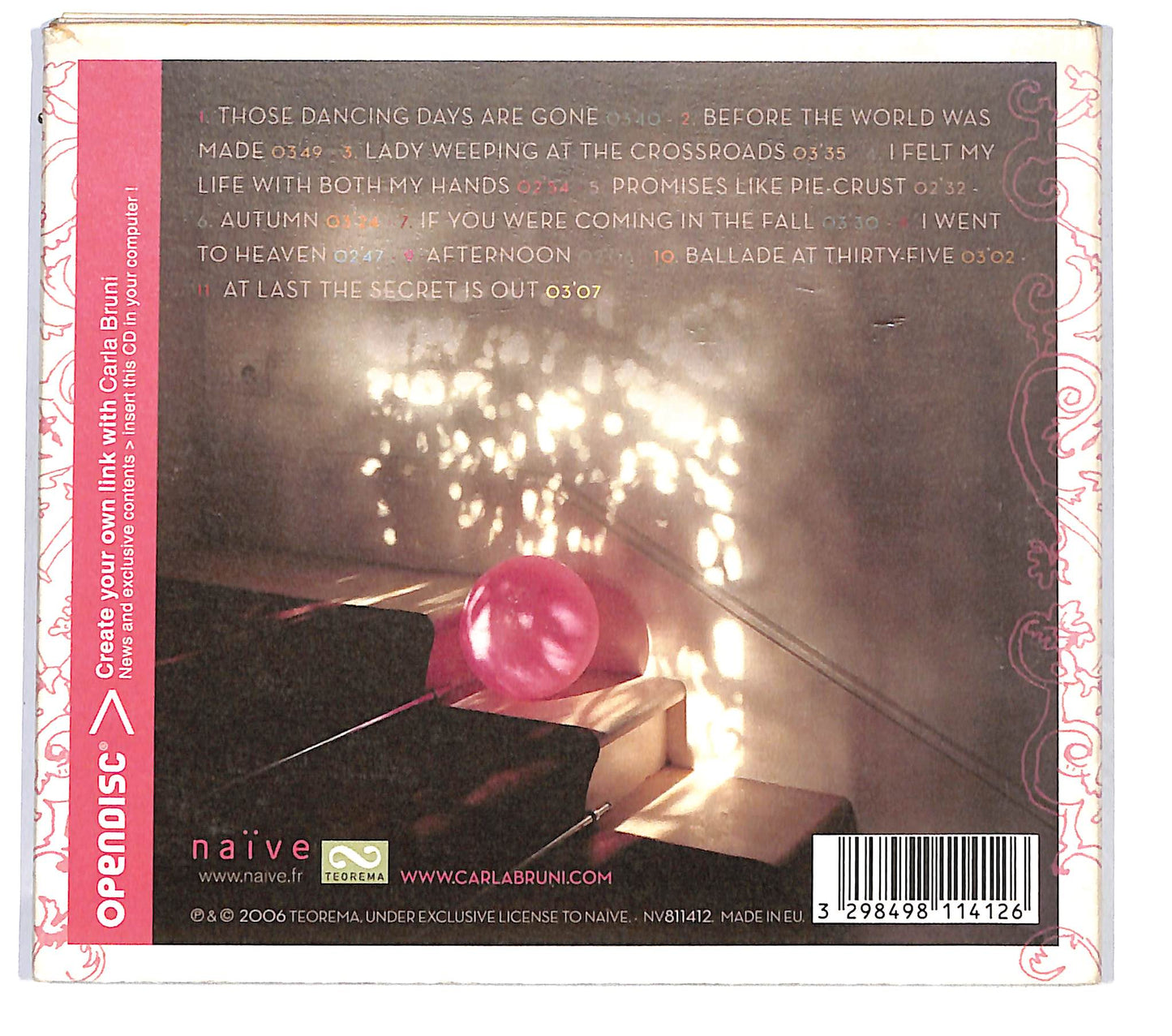 EBOND Carla Bruni - No Promises DIGIPACK CD CD123246