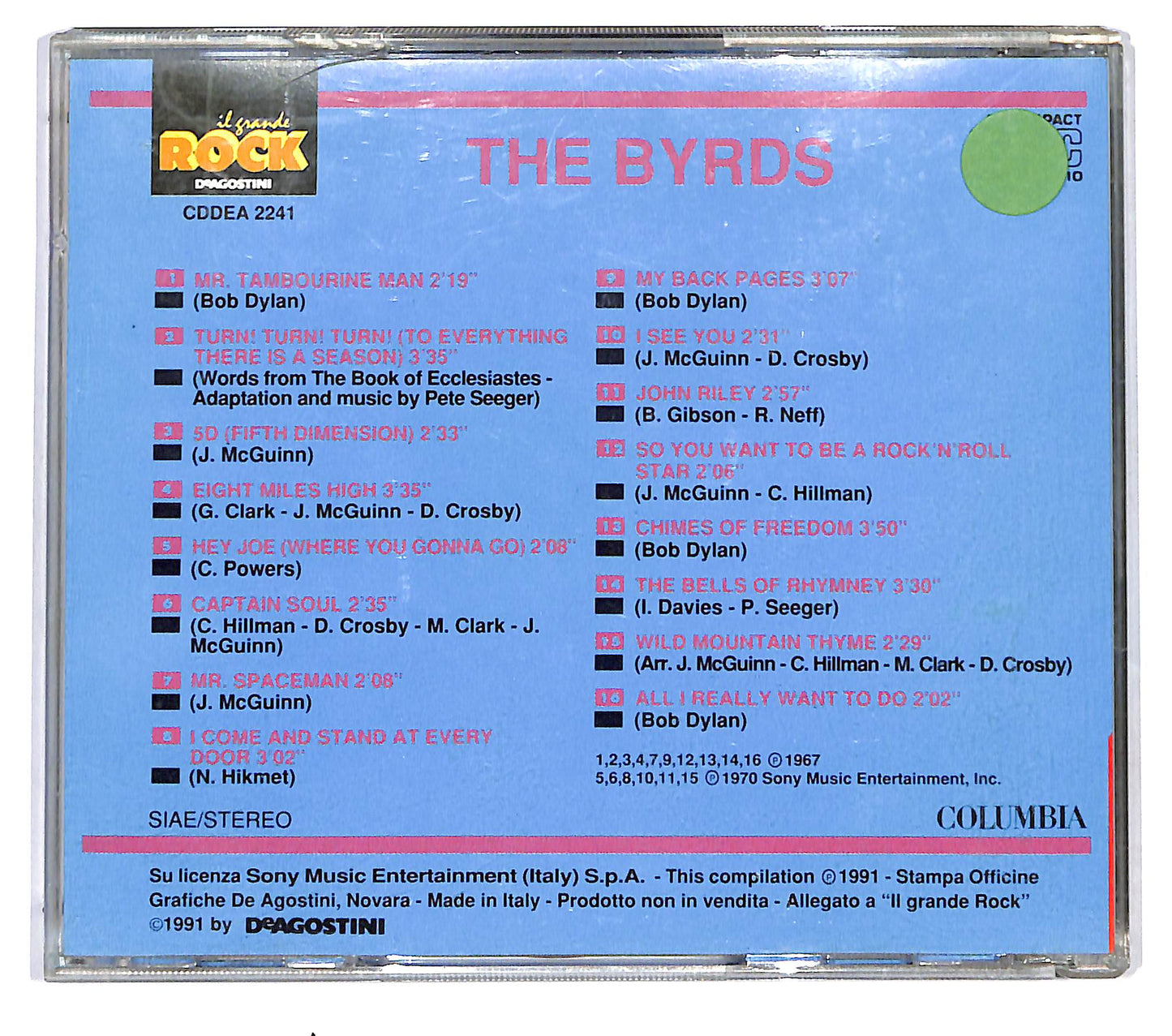 EBOND The Byrds - The Byrds CD CD123248