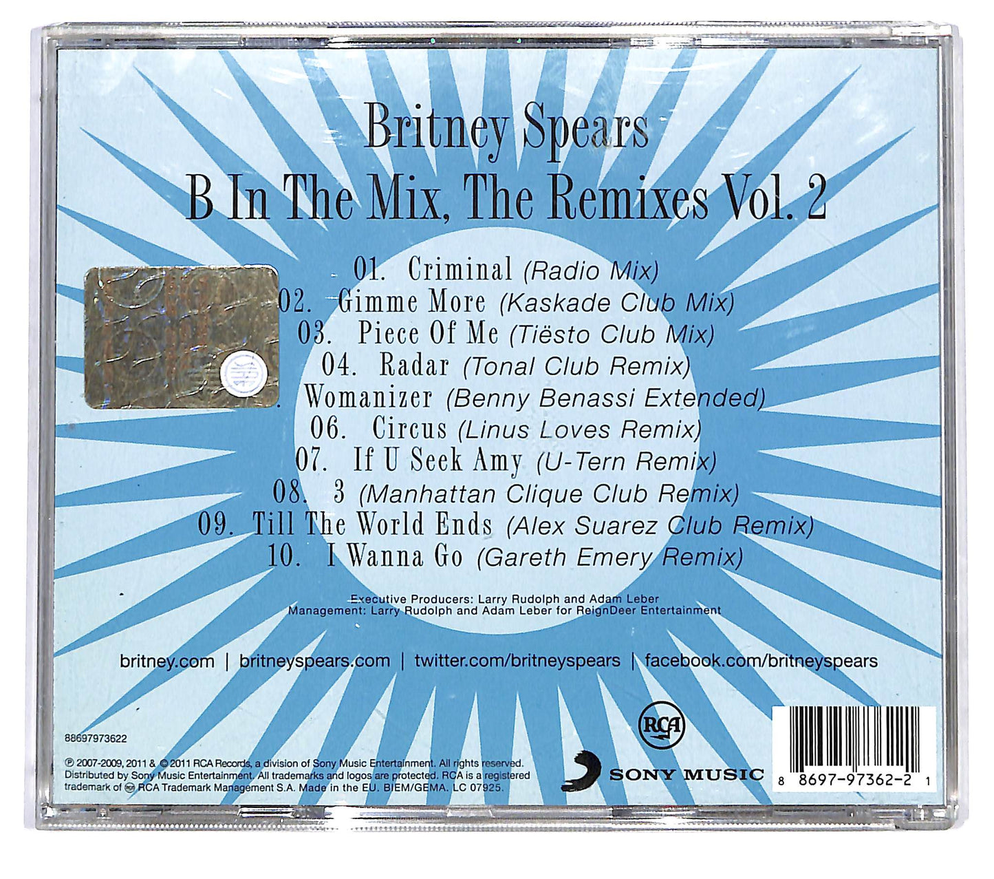 EBOND Britney Spears - B In The Mix - The Remixes Vol. 2 CD CD123264