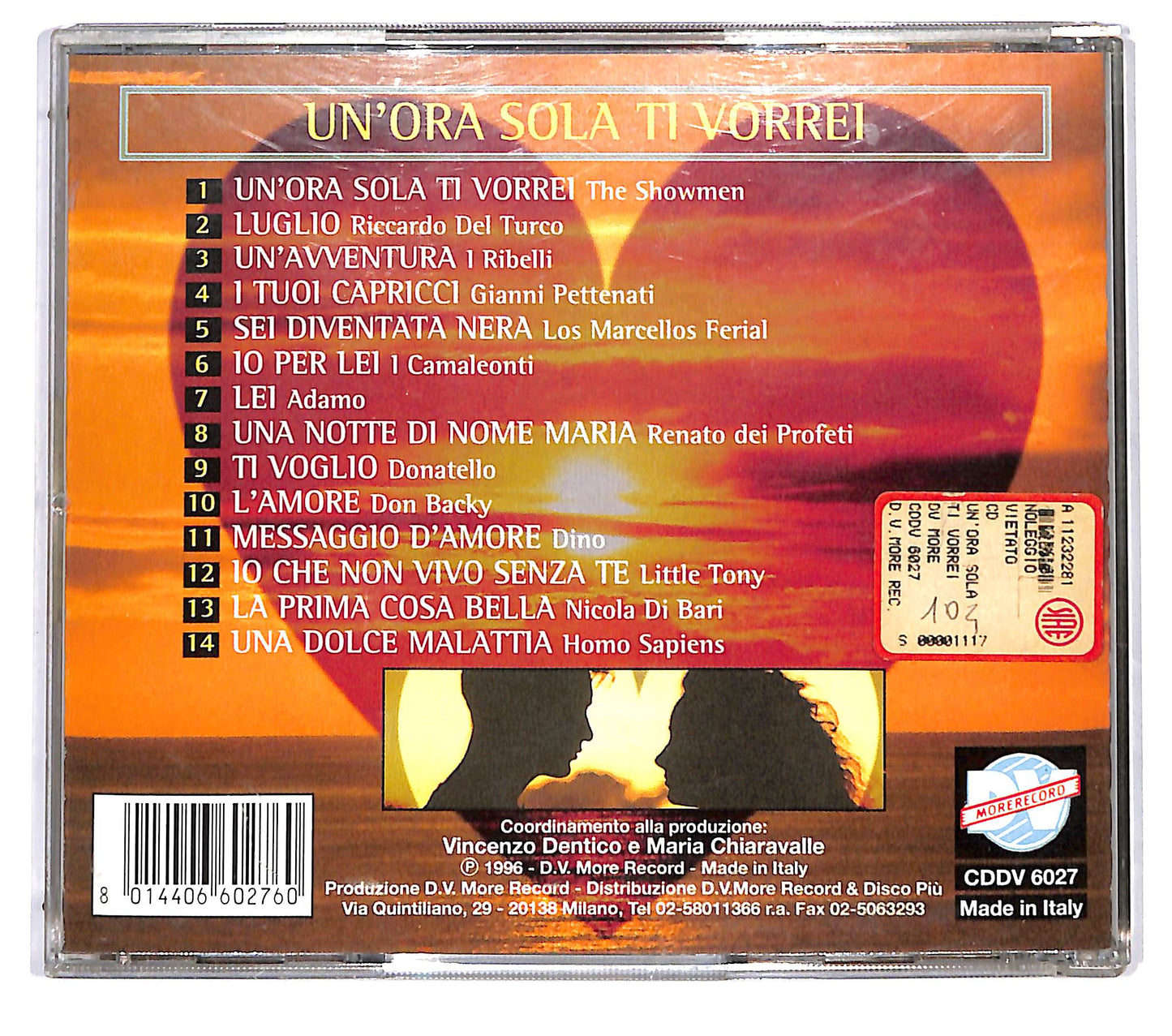 EBOND Various - Un'Ora Sola Ti Vorrei CD CD123315