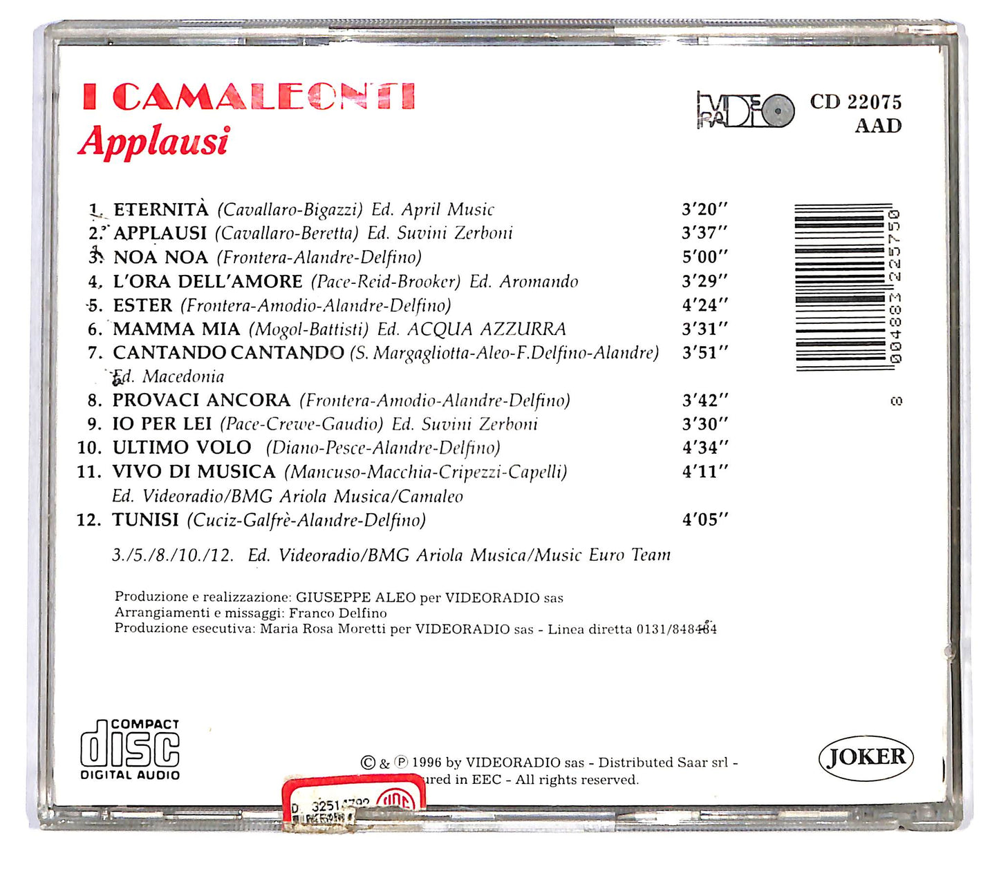 EBOND I Camaleonti - Applausi CD CD123318