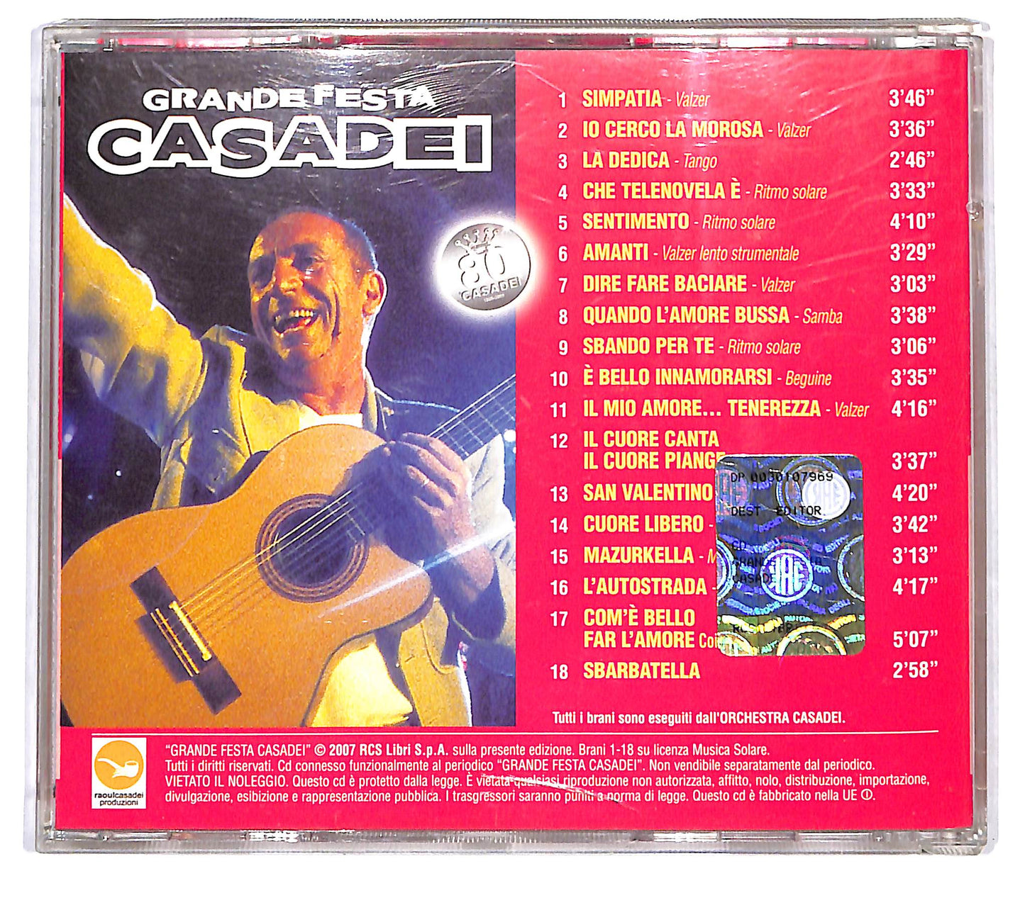 EBOND Grande Festa Casadei - Dire Fare Baciare EDITORIALE CD CD123338