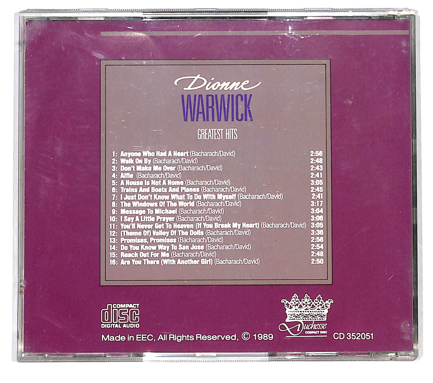 EBOND Dionne Warwick - Greatest Hits CD CD123341
