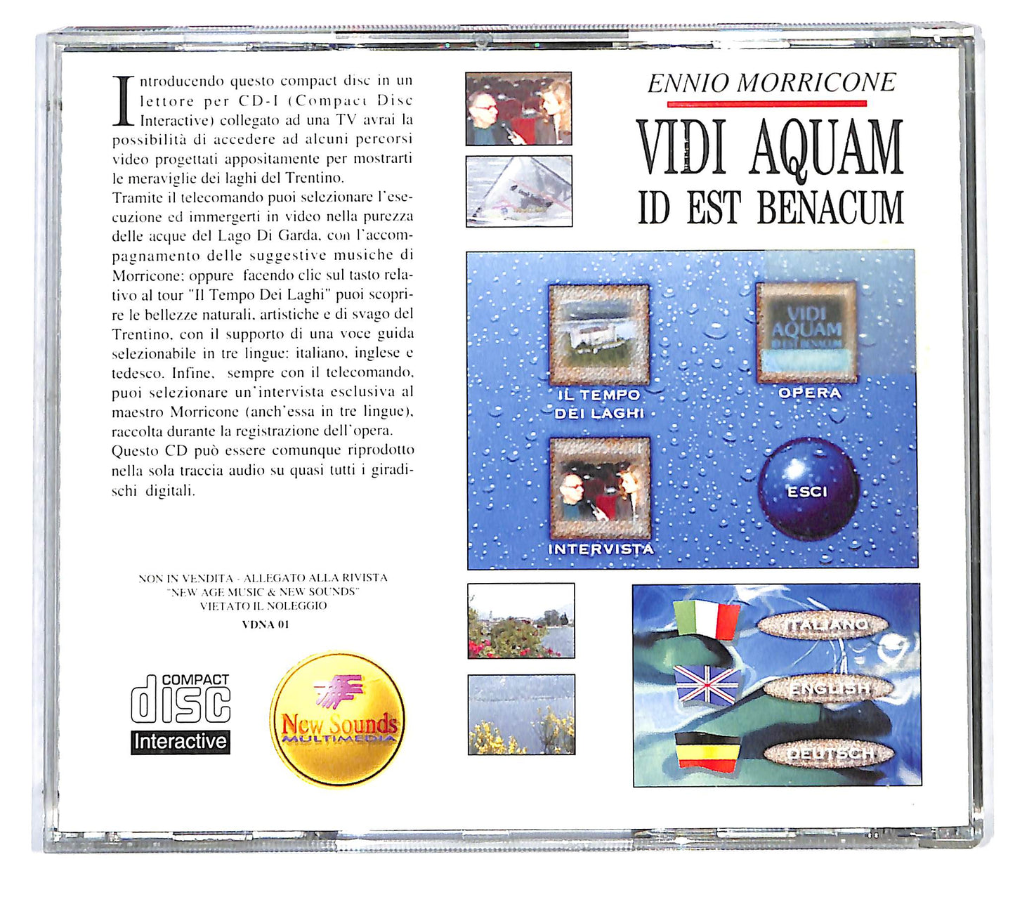 EBOND Ennio Morricone - Vidi Aquam Id Est Benacum CD CD123432
