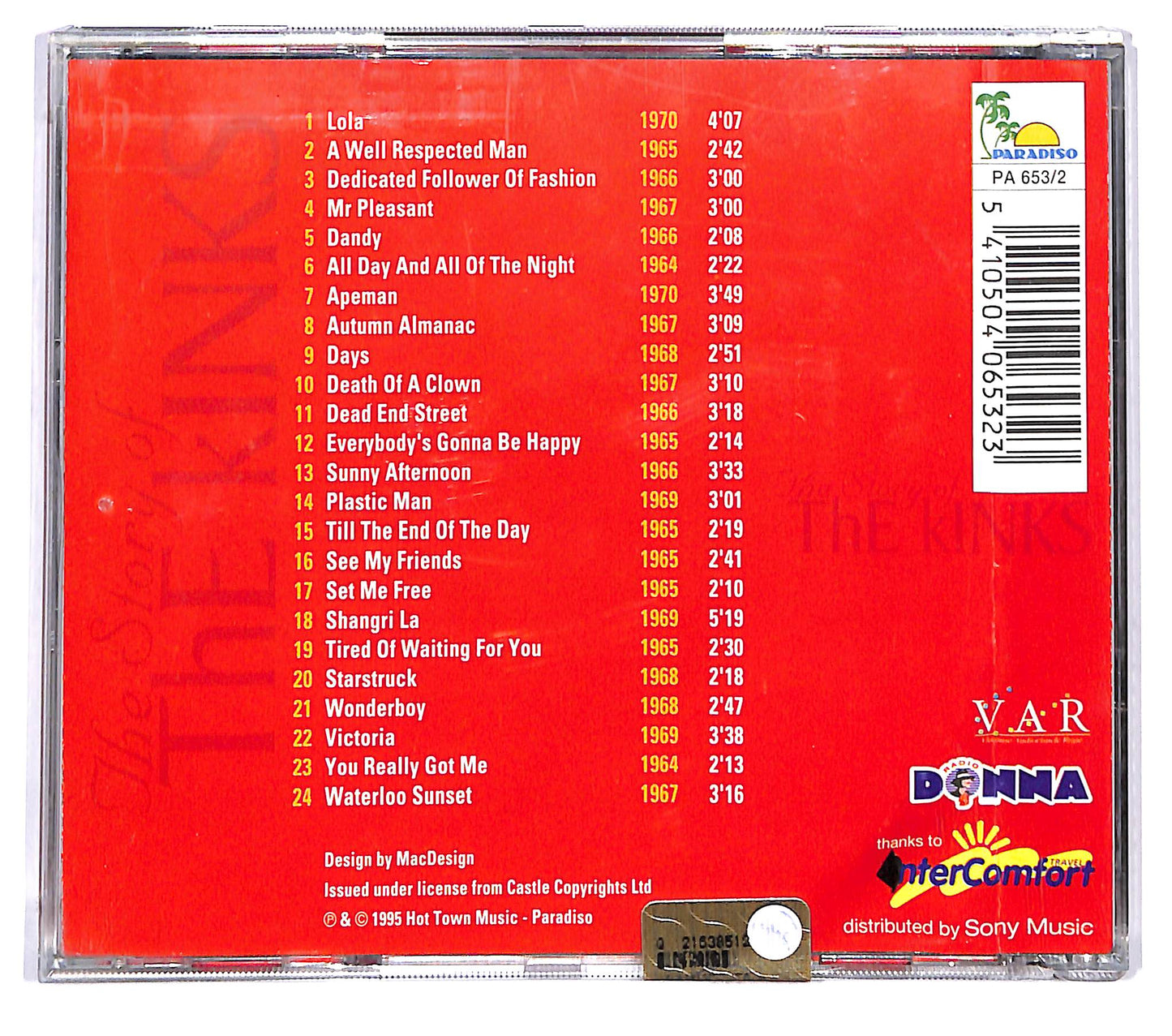 EBOND The Kinks - Donna Proudly Presents The Story Of The Kinks CD CD123636