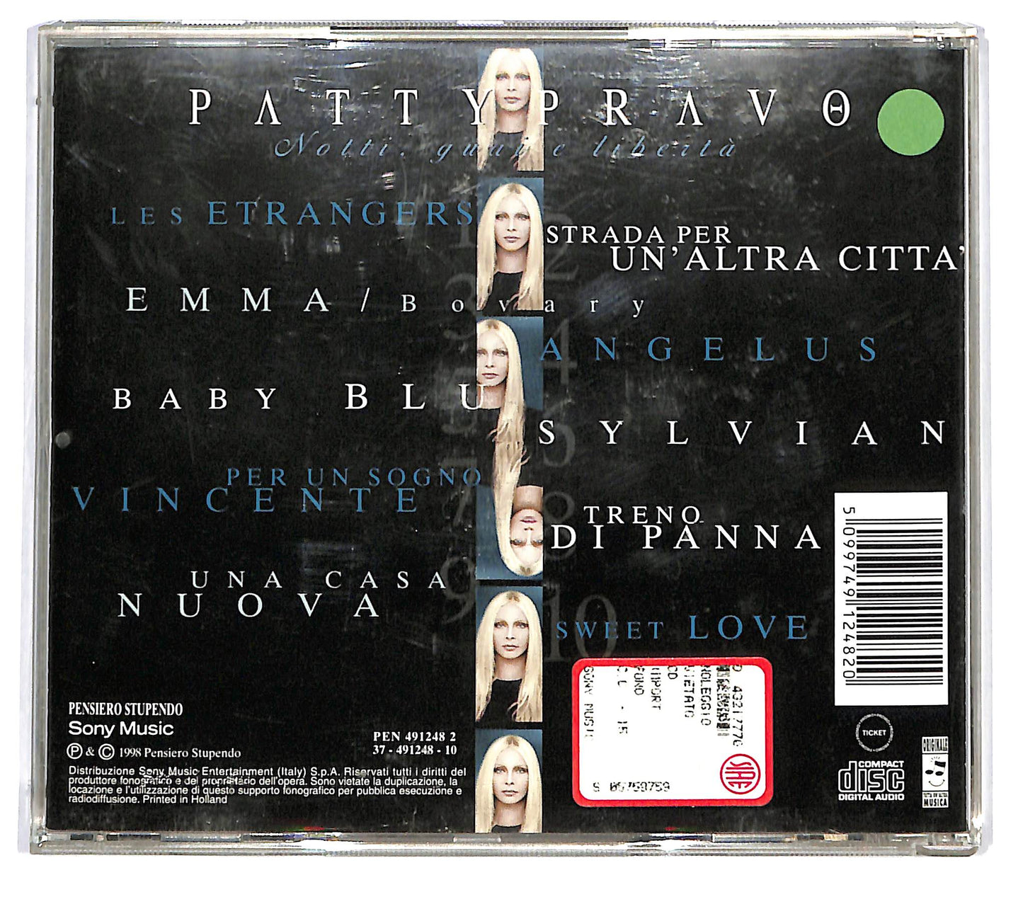 EBOND Patty Pravo - Notti, Guai E Liberta CD CD123663