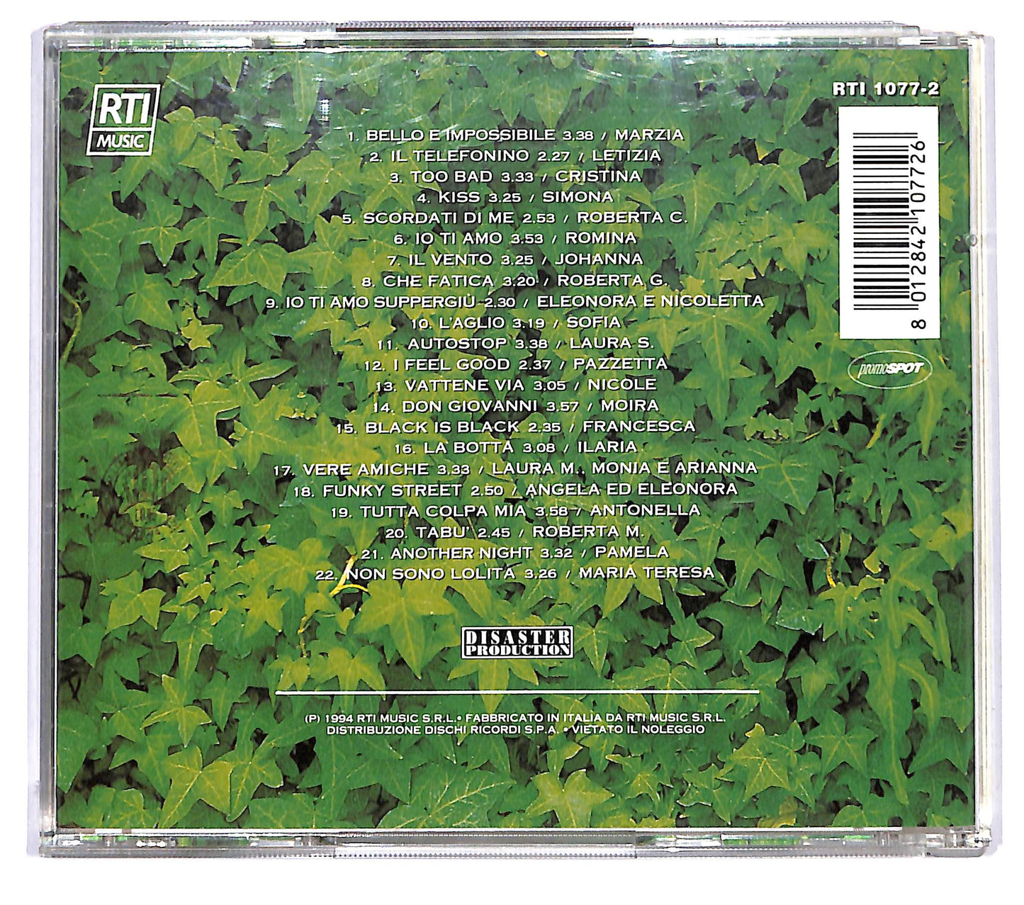 EBOND Le Ragazze Di 'Non E La Rai' - Novanta5 CD CD123720