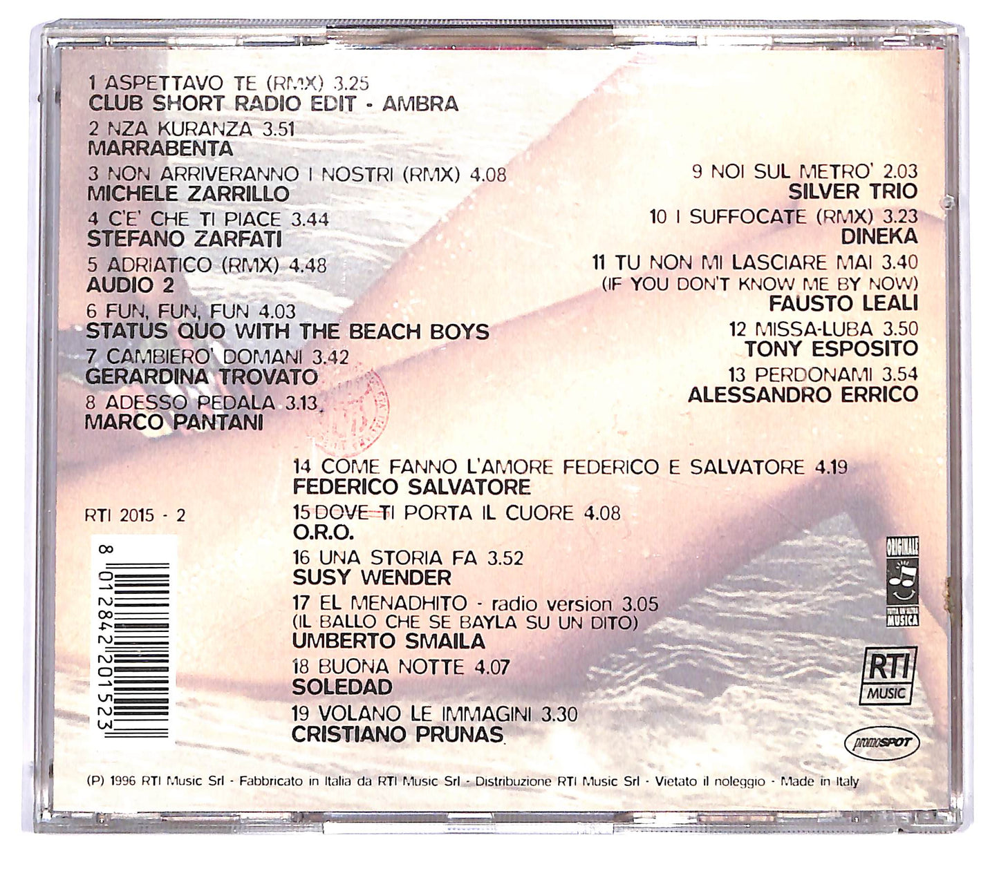 EBOND Various - 19 I Successi Dell'estate 96 CD CD123725