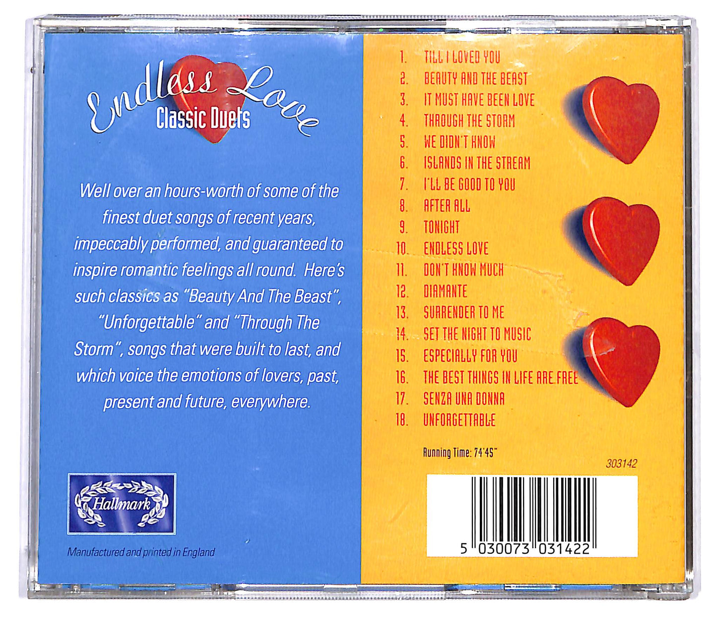 EBOND Endless Love: 18 Classic Duets CD CD123735