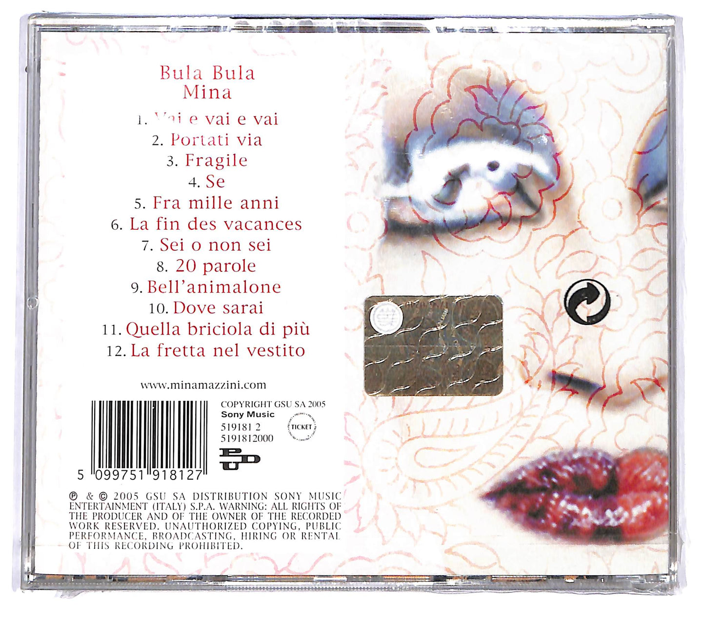 EBOND Mina - Bula Bula CD CD123741