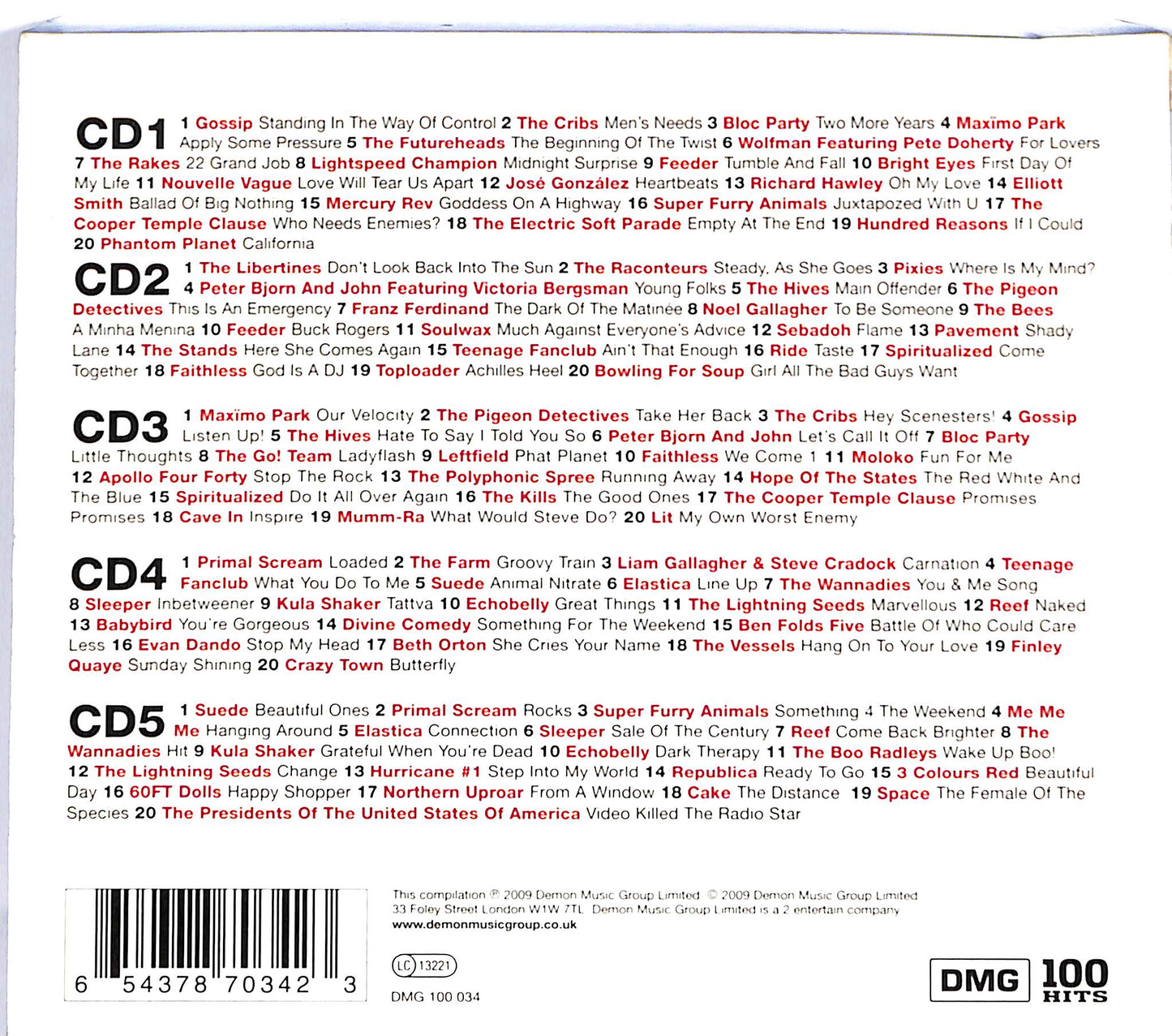 EBOND Various - 100 Hits Indie CD CD123803