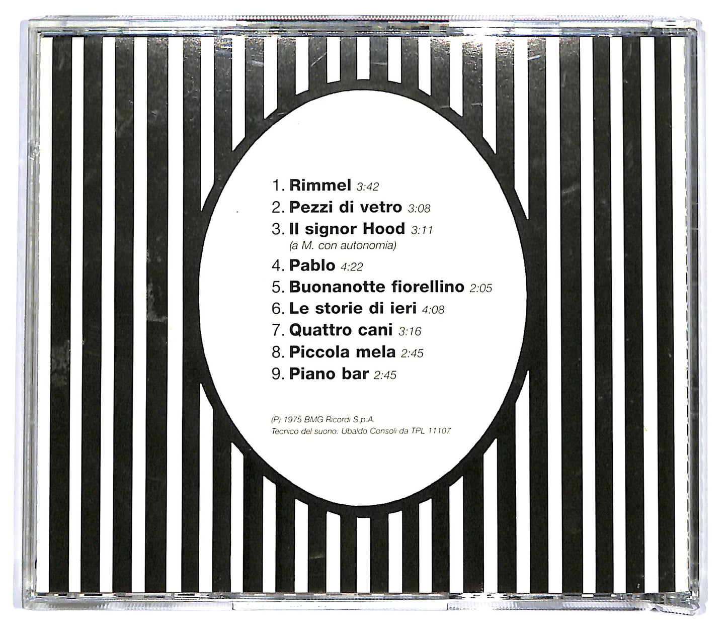 EBOND Francesco De Gregori - Rimmel EDITORIALE CD CD123826