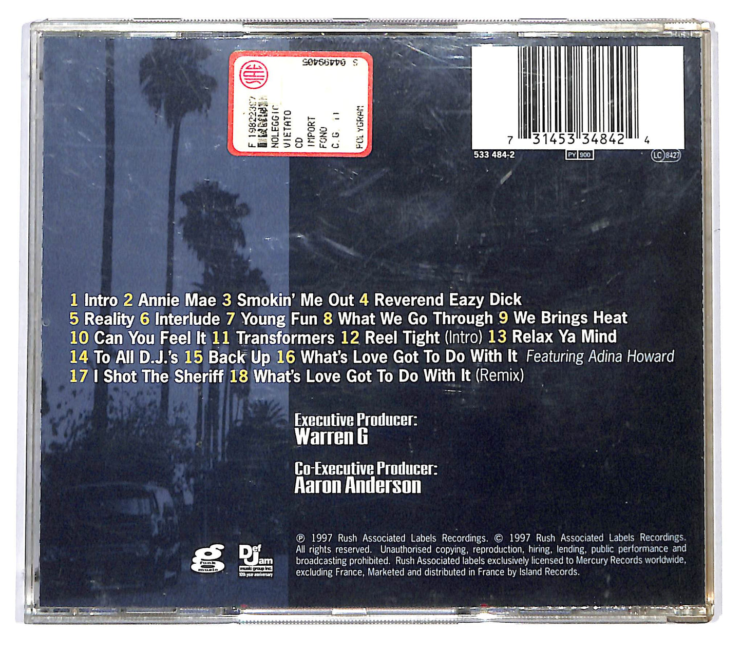 EBOND Warren G - Take A Look Over Your Shoulder (Reality) CD CD123903