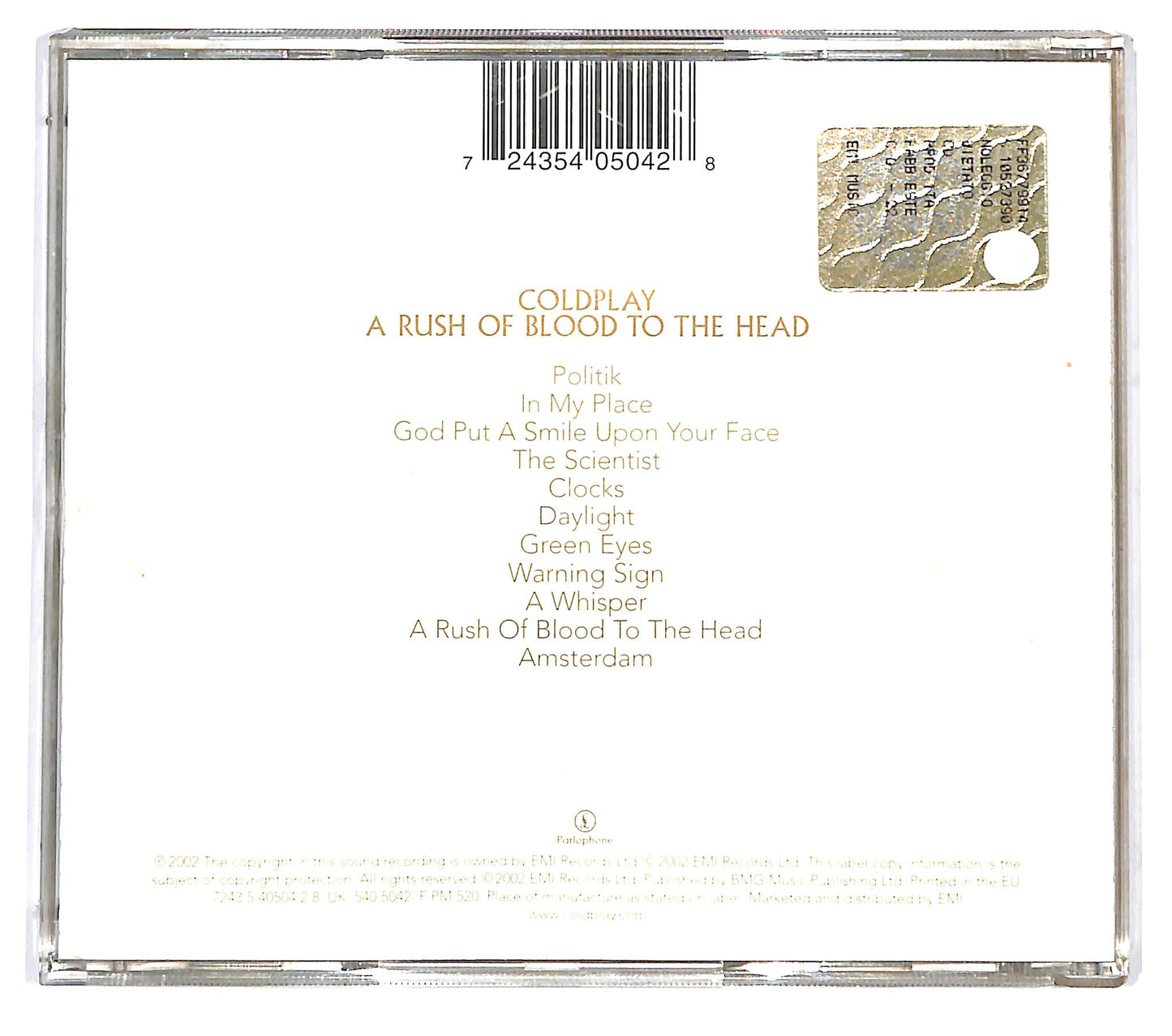 EBOND Coldplay - A Rush Of Blood To The Head CD CD123914