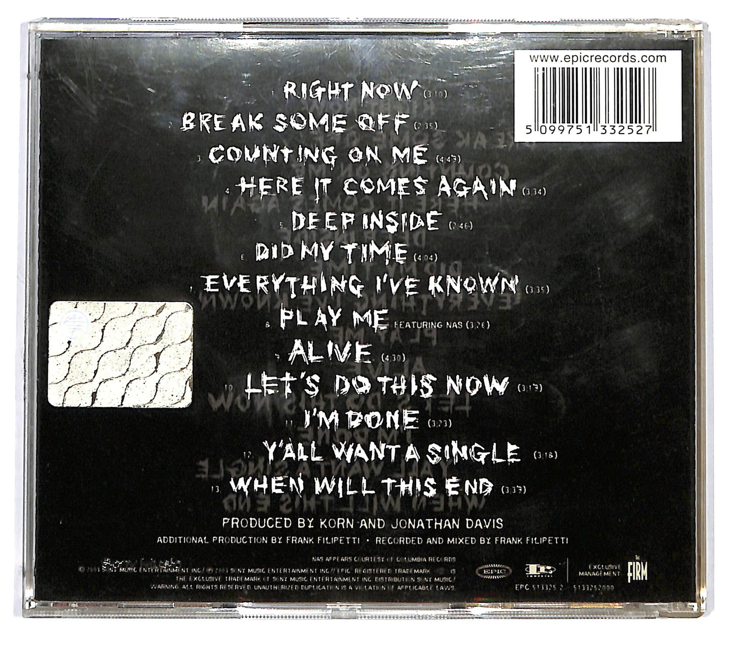 EBOND Korn - Take A Look In The Mirror CD CD123916