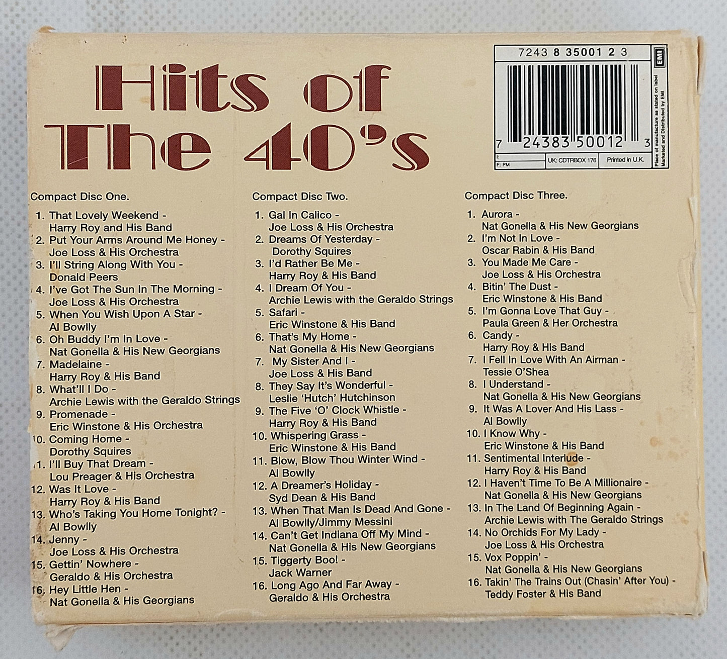 EBOND Various - Hits Of The 40's CD CD123948