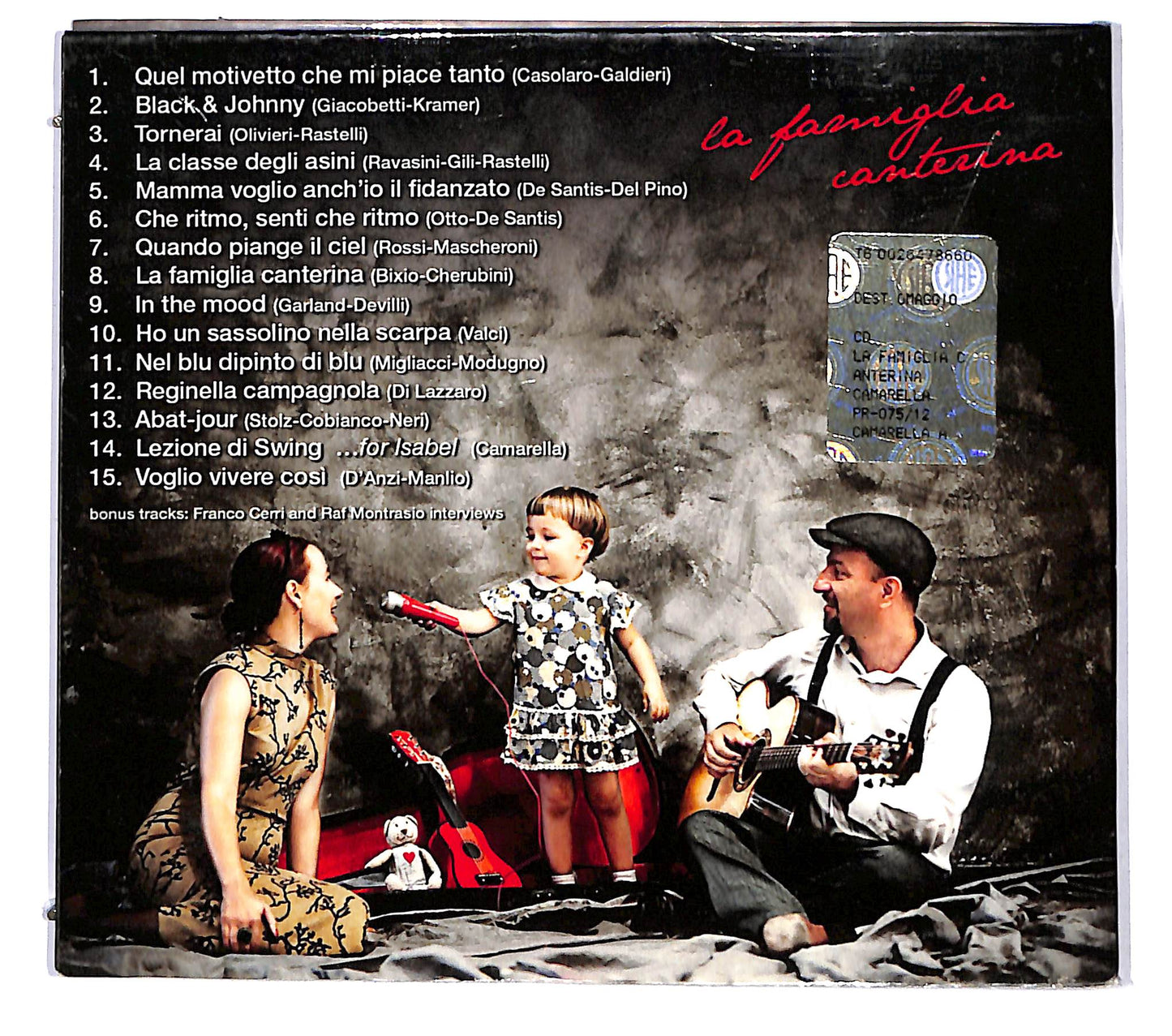 EBOND Anita Camarella Davide Facchini Duo - La famiglia canterina CD CD124229