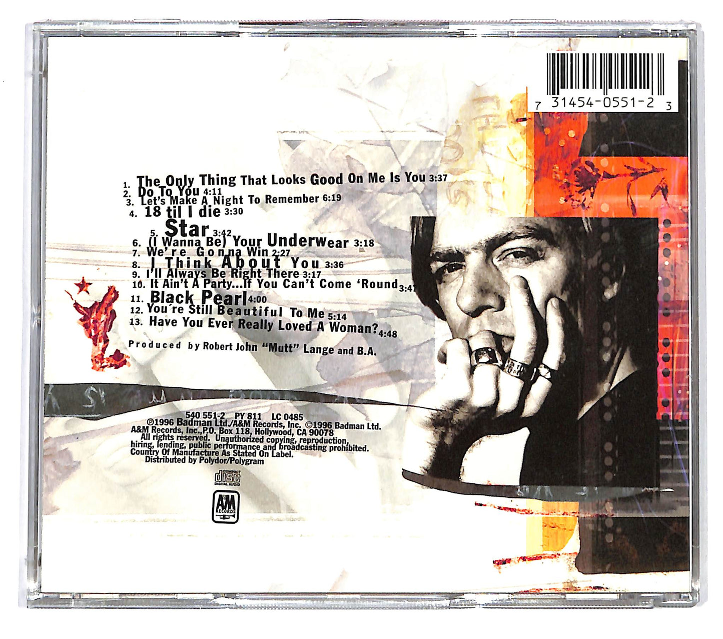 EBOND Bryan Adams - 18 Til I Die CD CD124247
