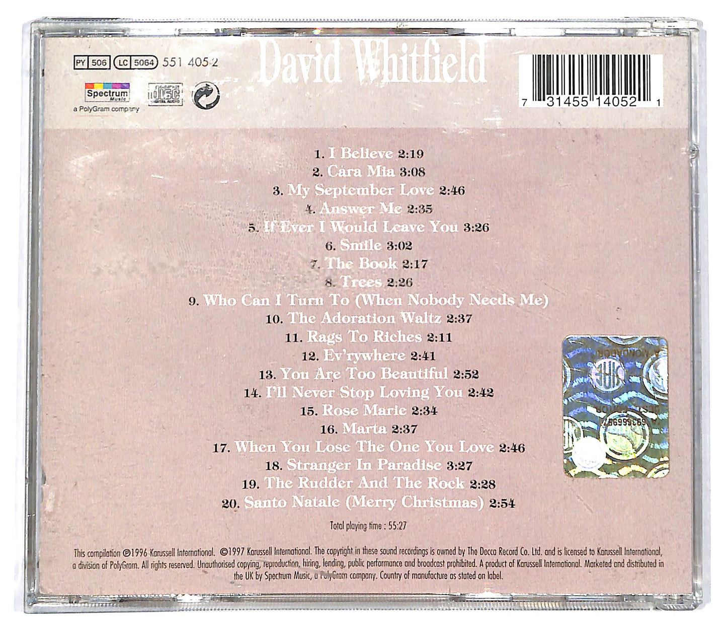 EBOND David Whitfield - The Very Best Of David Whitfield CD CD124305