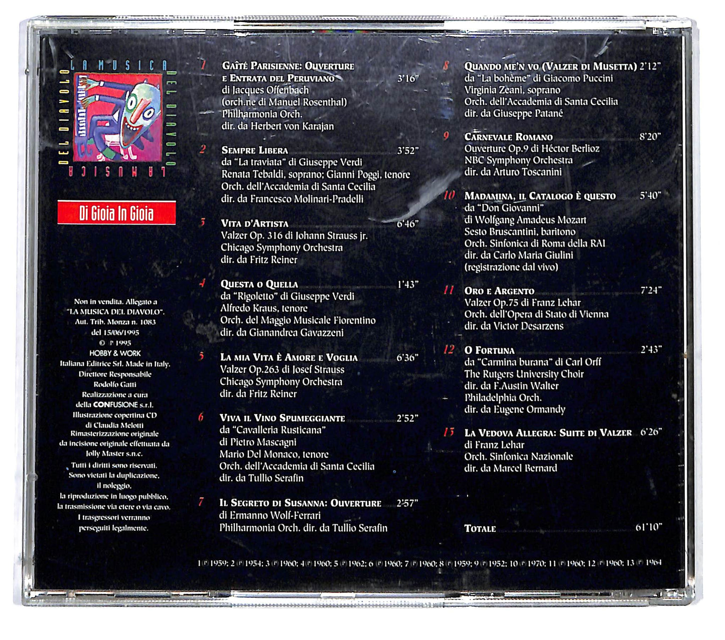 EBOND La Musica Del Diavolo - Di Gioia In Gioia CD CD124352