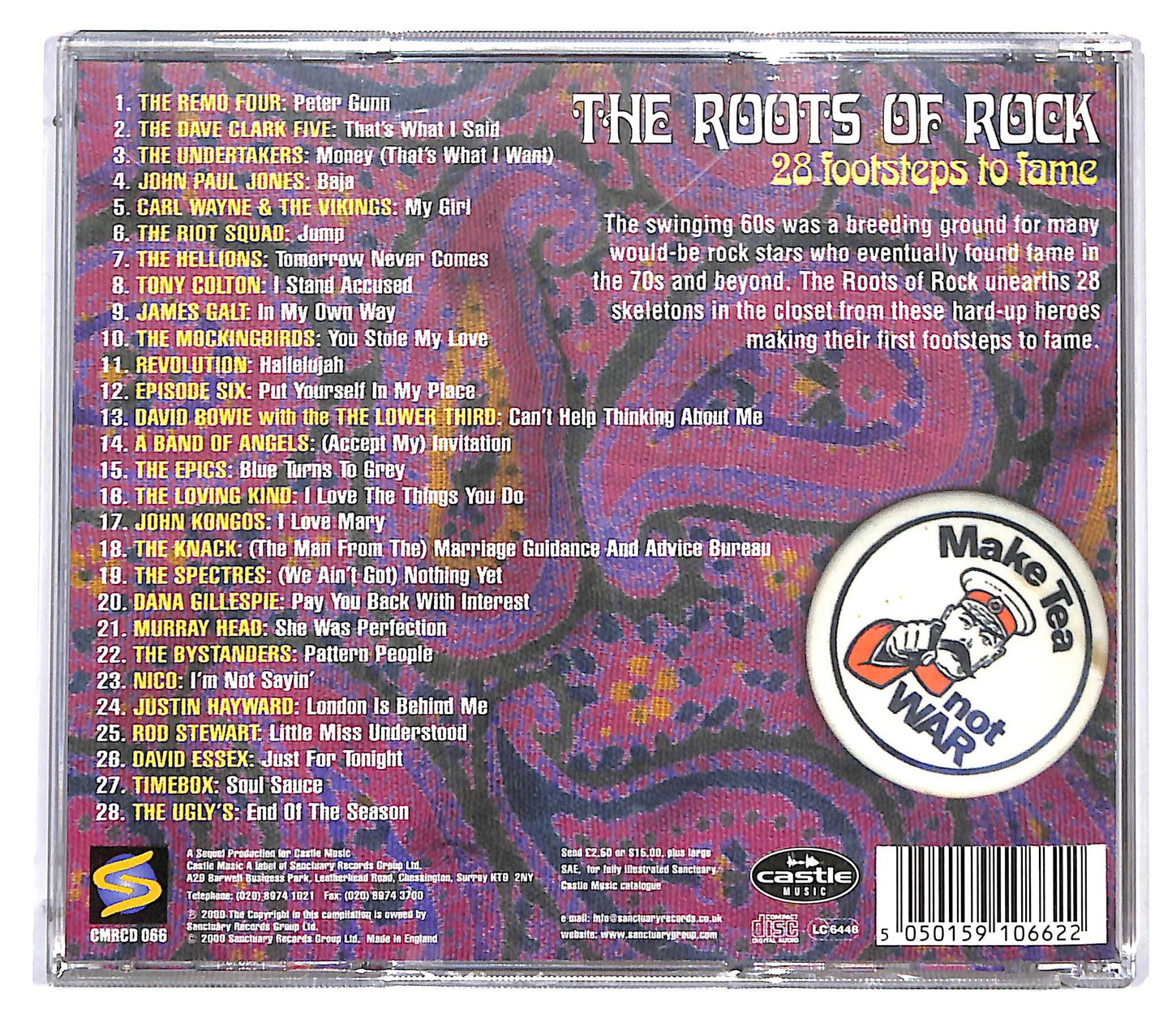 EBOND Various - The Roots Of Rock 28 Footsteps To Fame CD CD124408