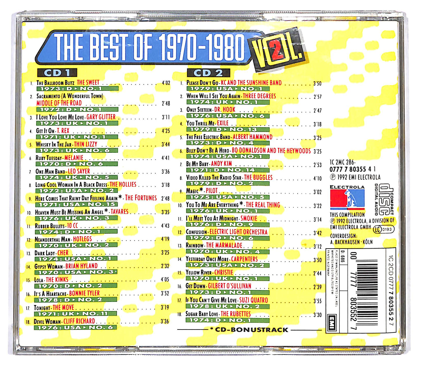 EBOND Various - The Best Of 1970 - 1980 Vol. 2 CD CD124423