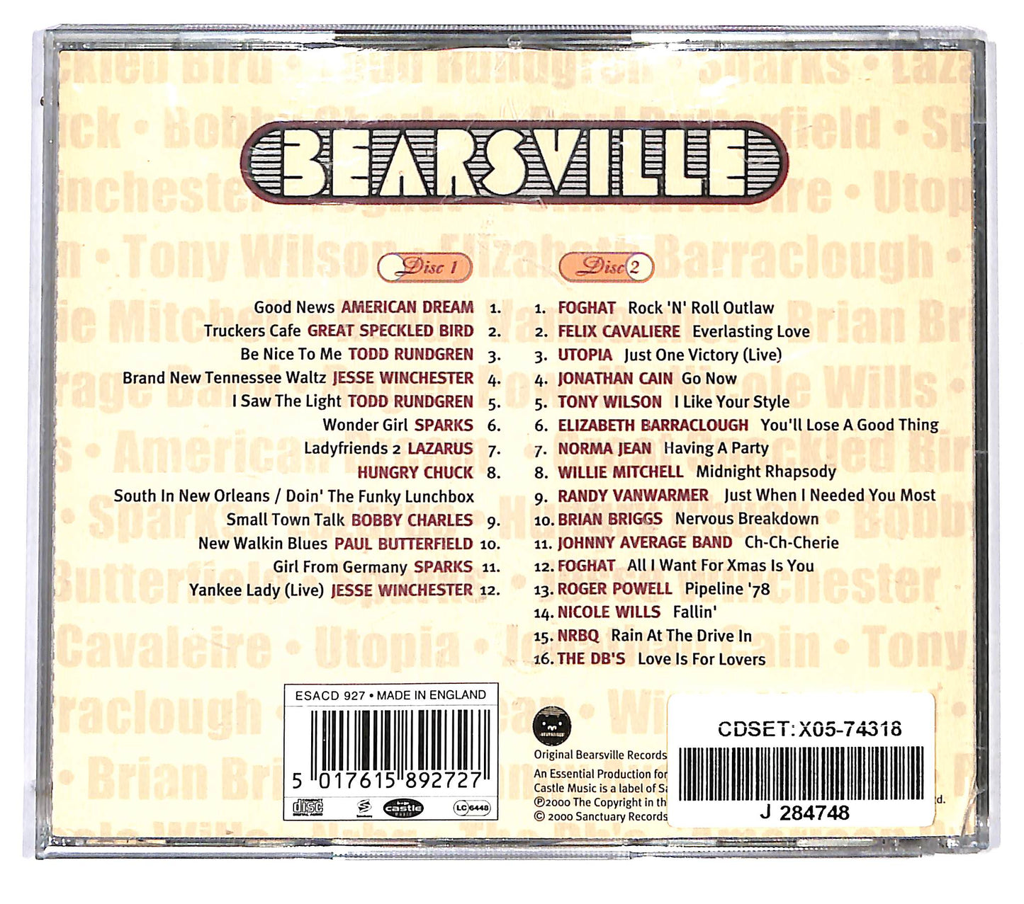 EBOND Various - Bearsville Anthology CD CD124454