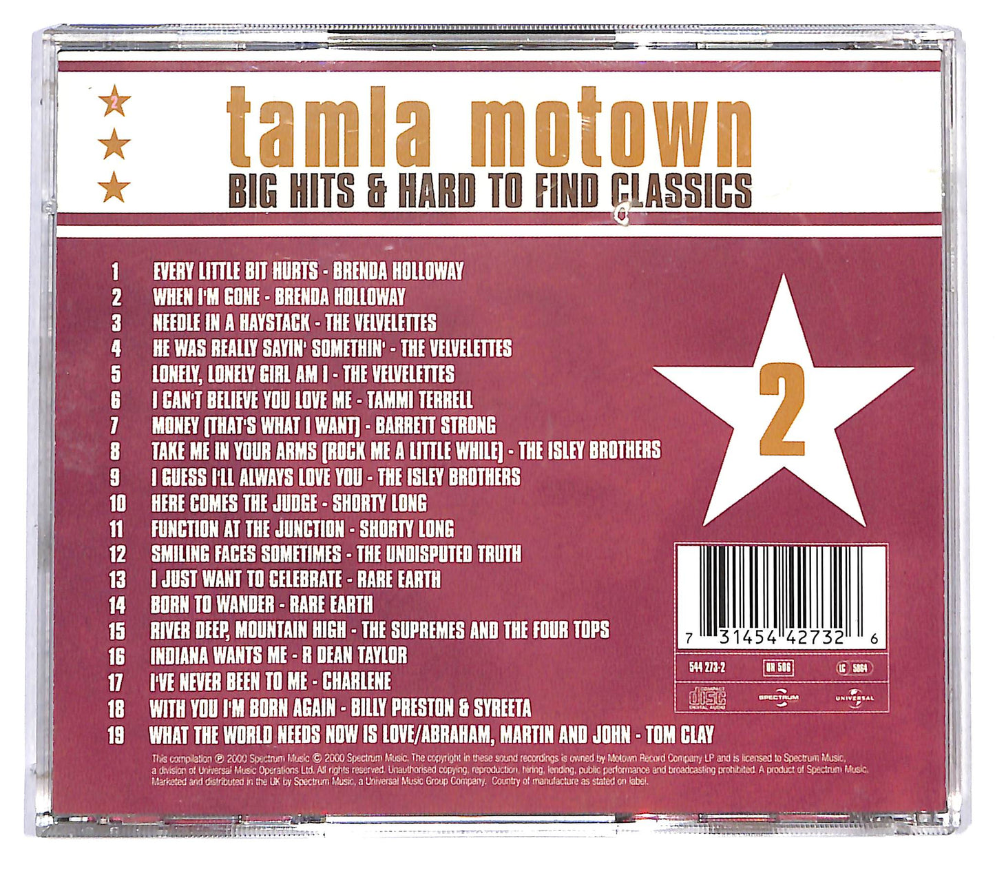 EBOND Various - Tamla Motown Big Hits & Hard To Find Classics Vol 2 CD CD124501