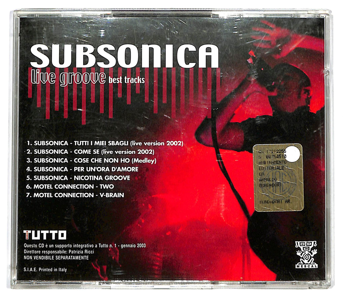 EBOND Subsonica - Live Groove Best Track EDITORIALE CD CD124517