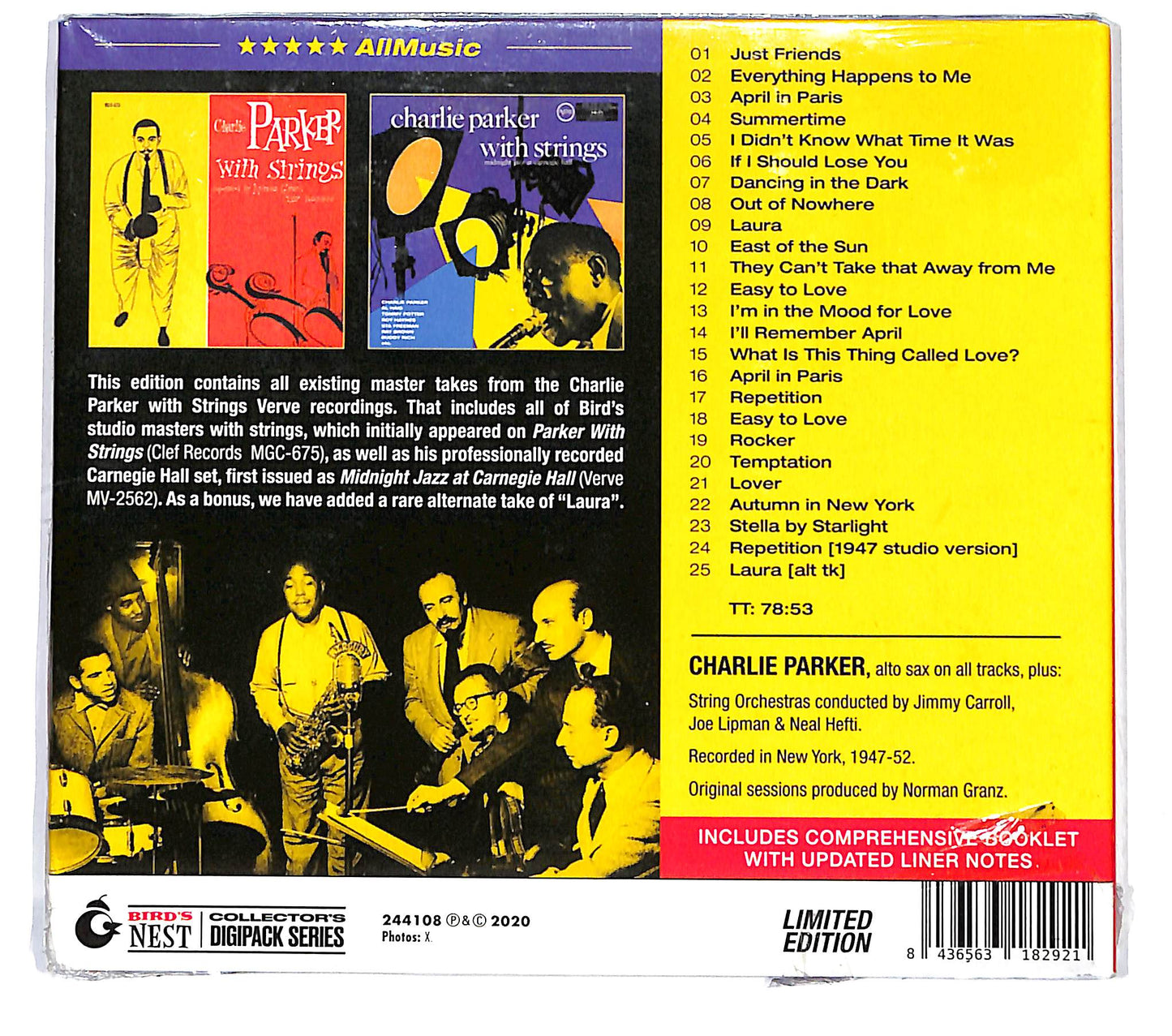 EBOND Charlie Parker With Strings DIGIPACK EDIZIONE LIMITATA CD CD124546