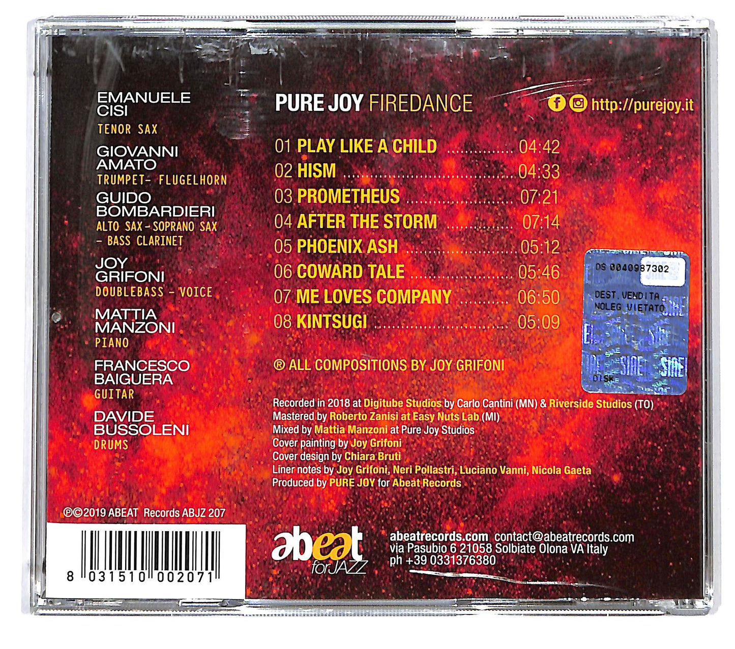 EBOND Pure Joy - Firedance CD CD124603