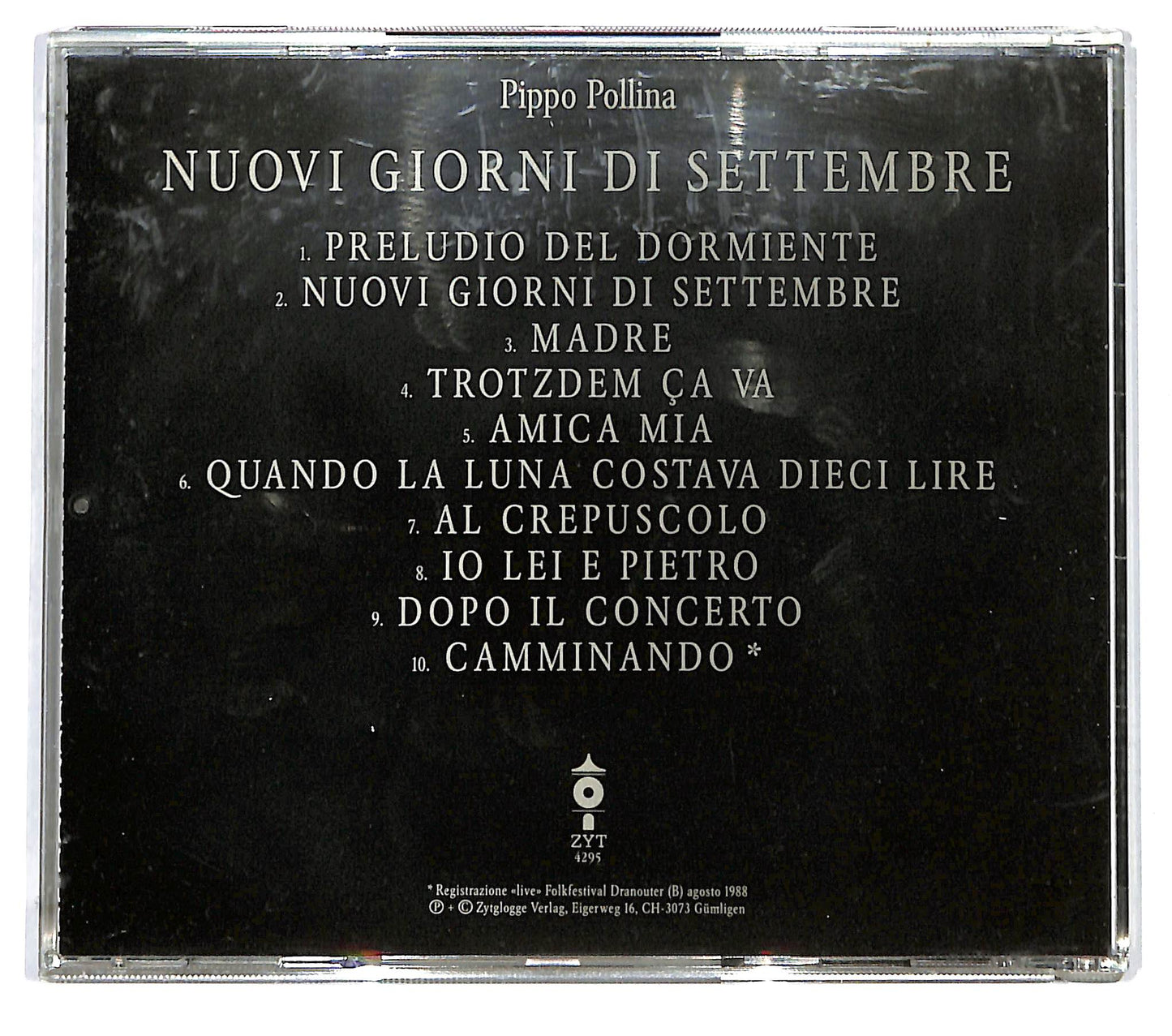 EBOND Pippo Pollina - Nuovi Giorni Di Settembre CD CD124607
