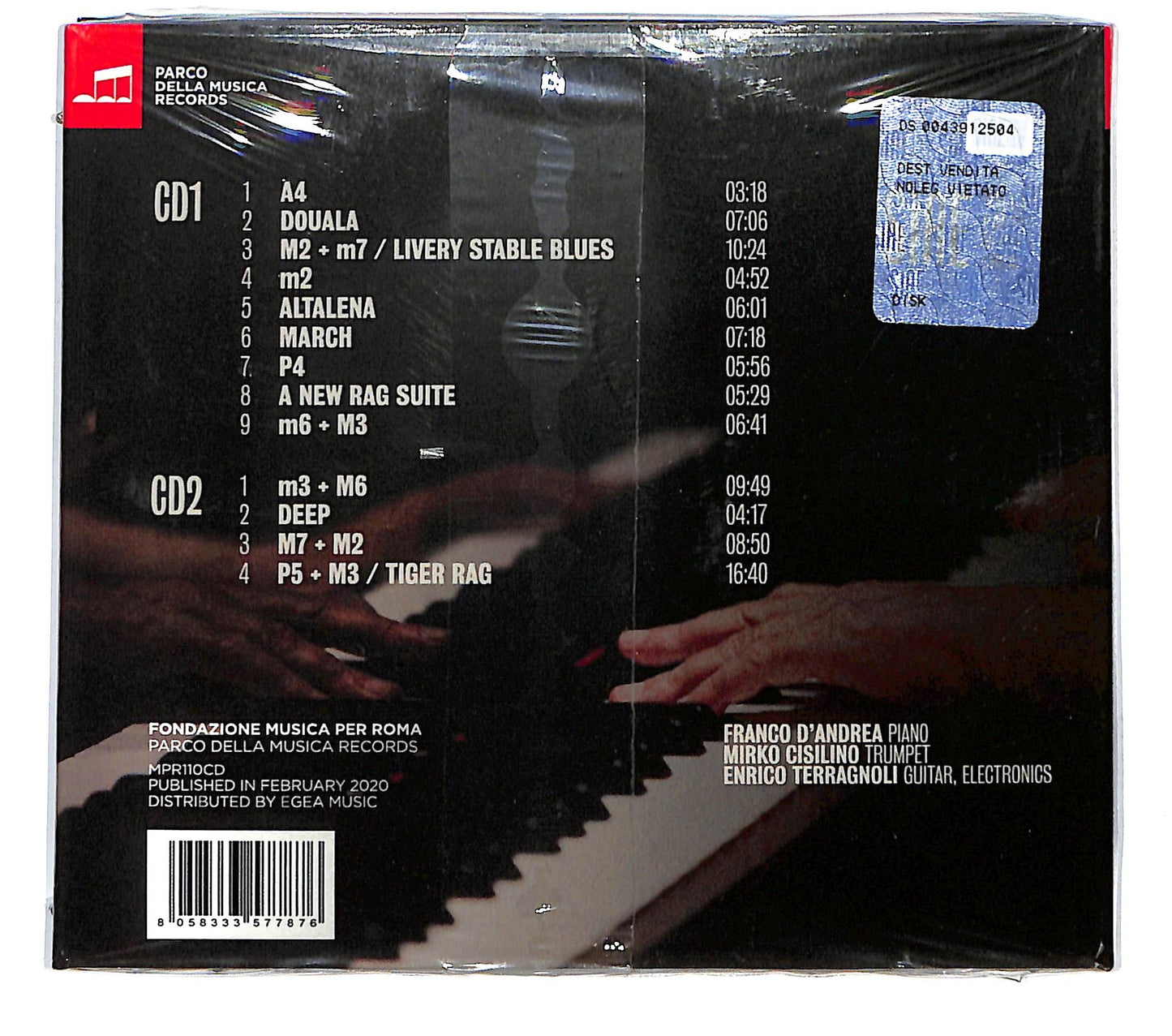 EBOND Franco D'Andrea - New Things CD CD124636