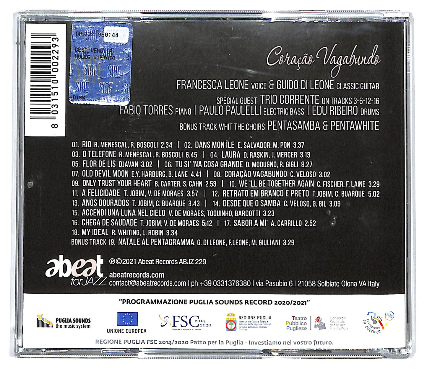 EBOND Francesca Leone , Guido Di Leone - Coracao Vagabundo CD CD124646