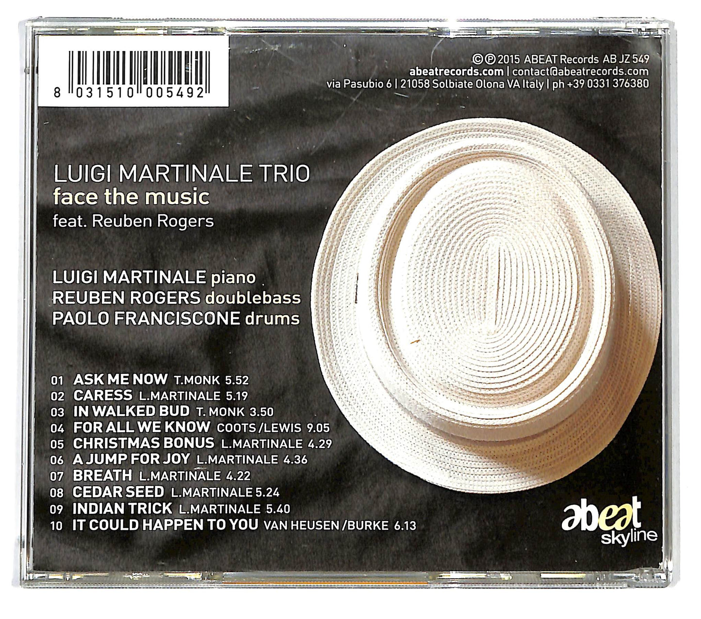 EBOND Luigi Martinale Trio Feat. Reuben Rogers - Face The Music CD CD124705