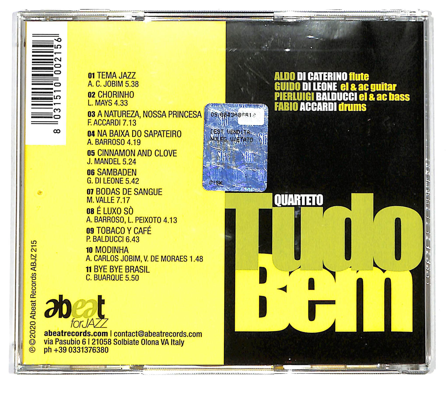 EBOND Quarteto Tudo Bem - Quarteto Tudo Bem CD CD124736