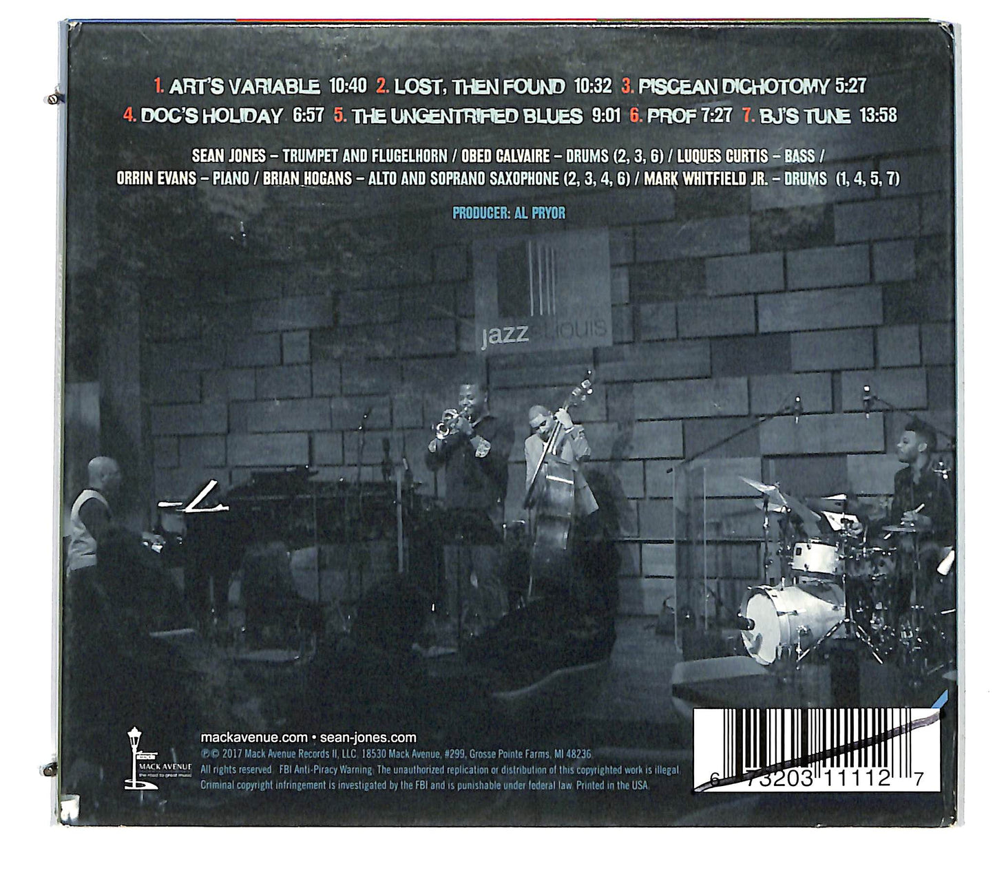 EBOND Sean Jones - Live From Jazz At The Bistro DIGIPACK CD CD124745