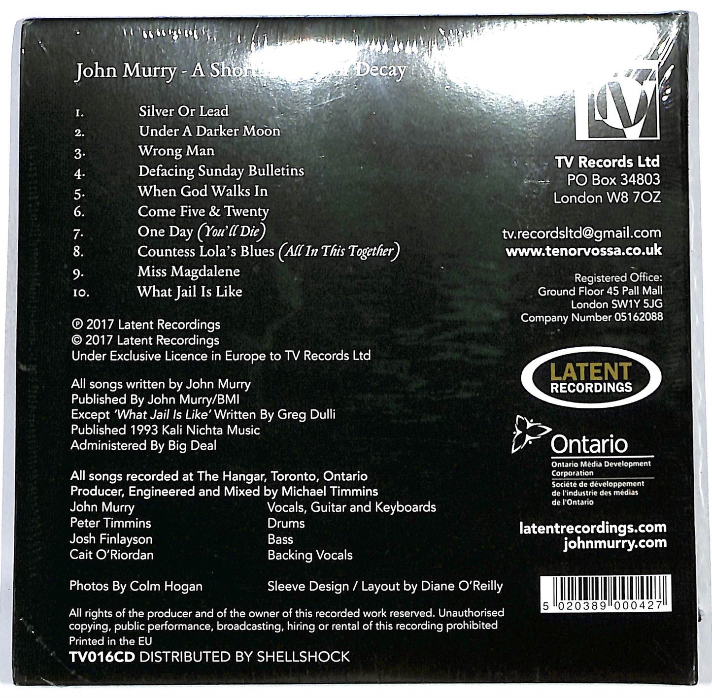 EBOND John Murry - A Short History Of Decay CD CD124763