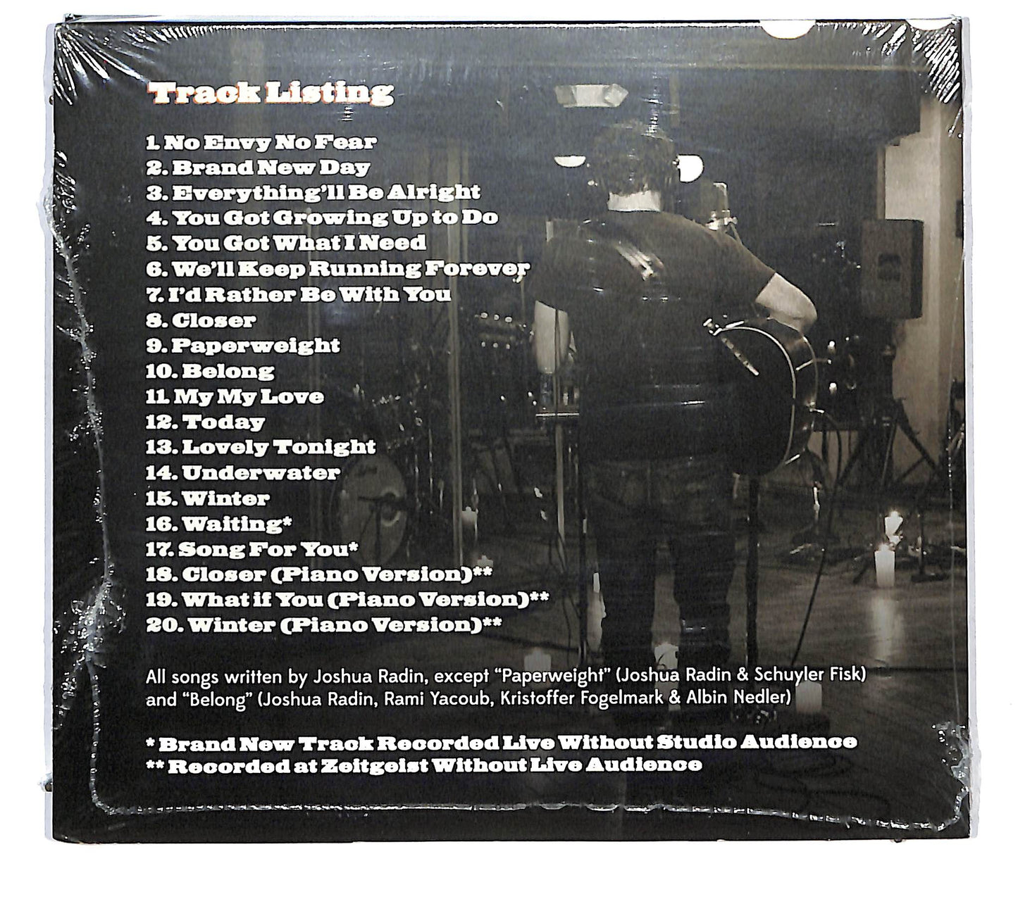 EBOND Joshua Radin - Live From The Village DIGIPACK CD CD124770